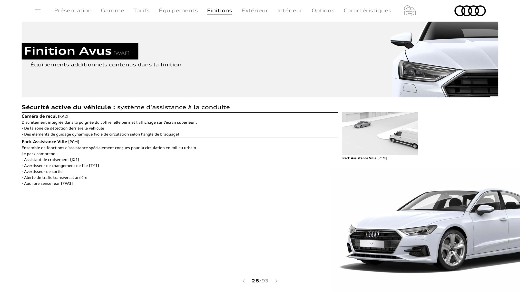 Catalogue A7 Sportback, page 00026