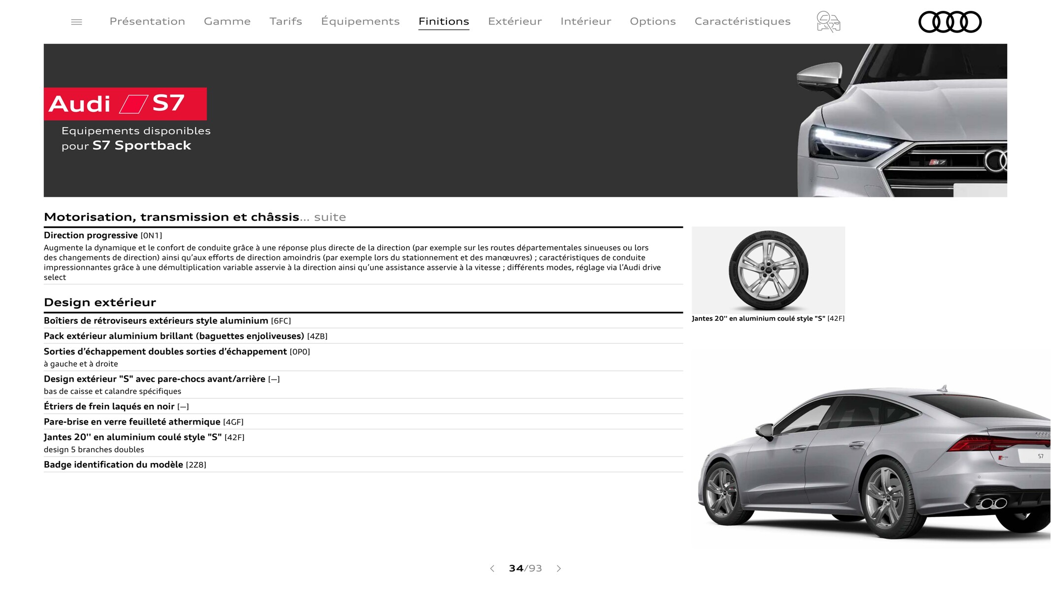 Catalogue A7 Sportback, page 00034