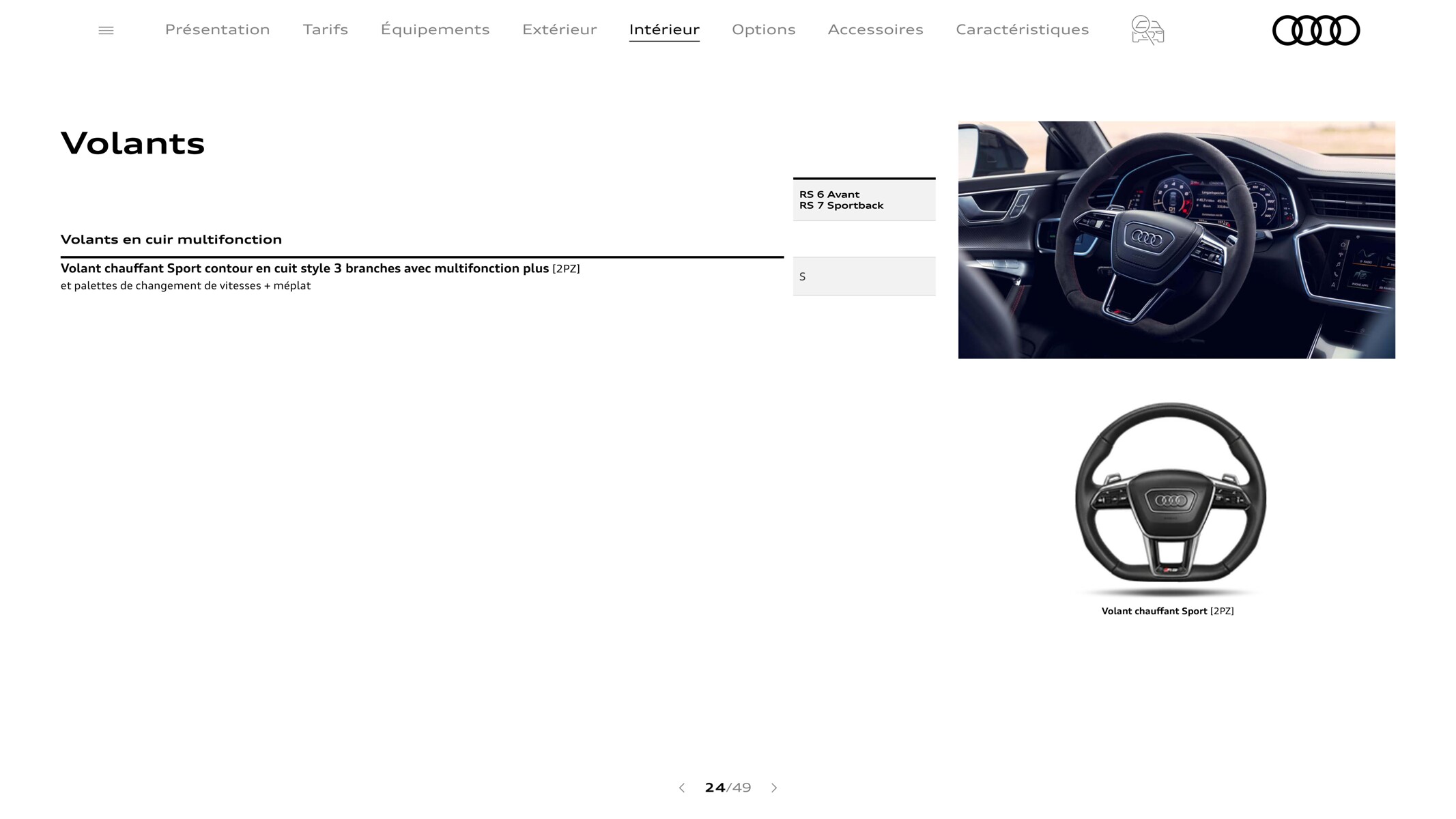 Catalogue RS 7 Sportback, page 00024