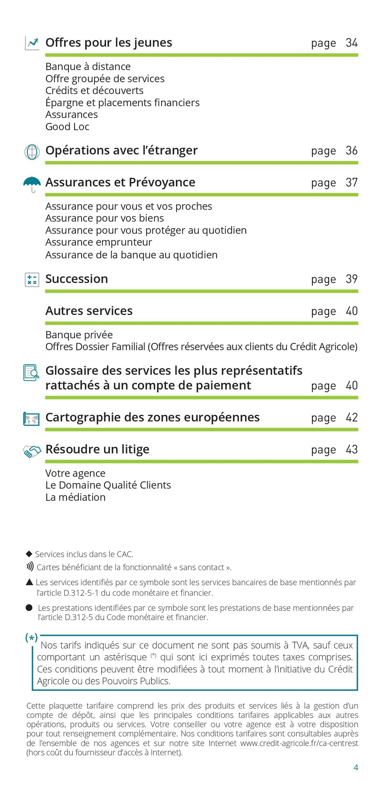 Catalogue Particuliers / Vos Tarifs au Quotidien, page 00004