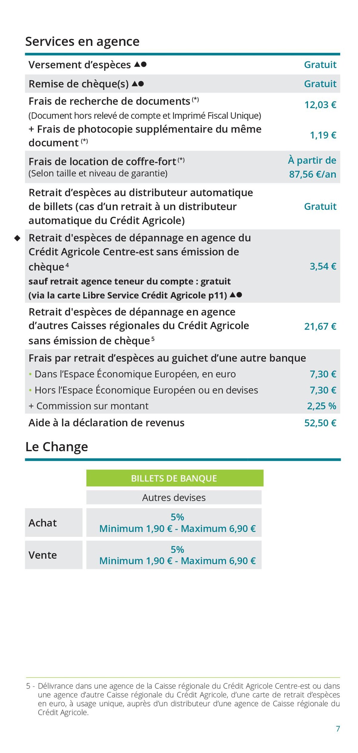 Catalogue Particuliers / Vos Tarifs au Quotidien, page 00007