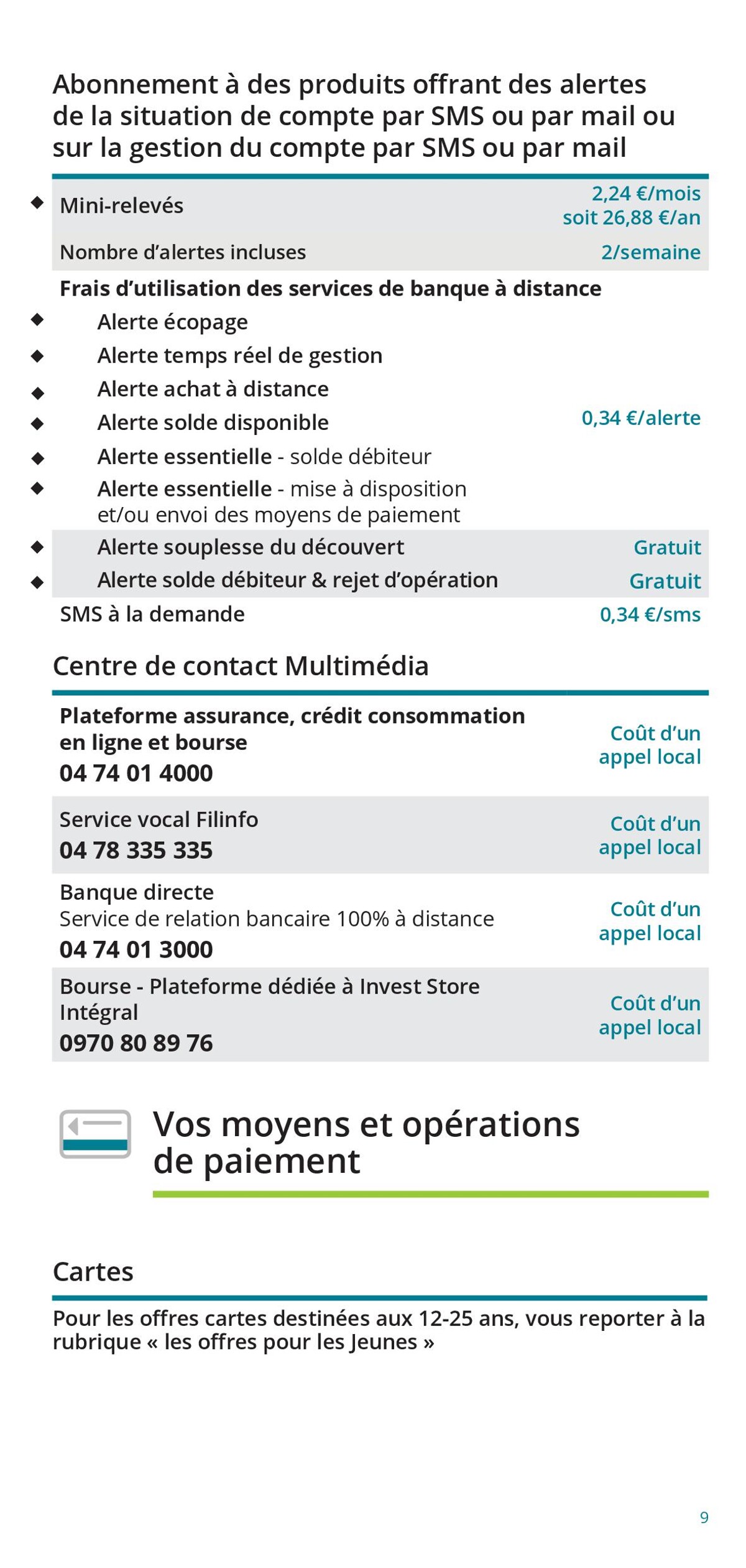 Catalogue Particuliers / Vos Tarifs au Quotidien, page 00009