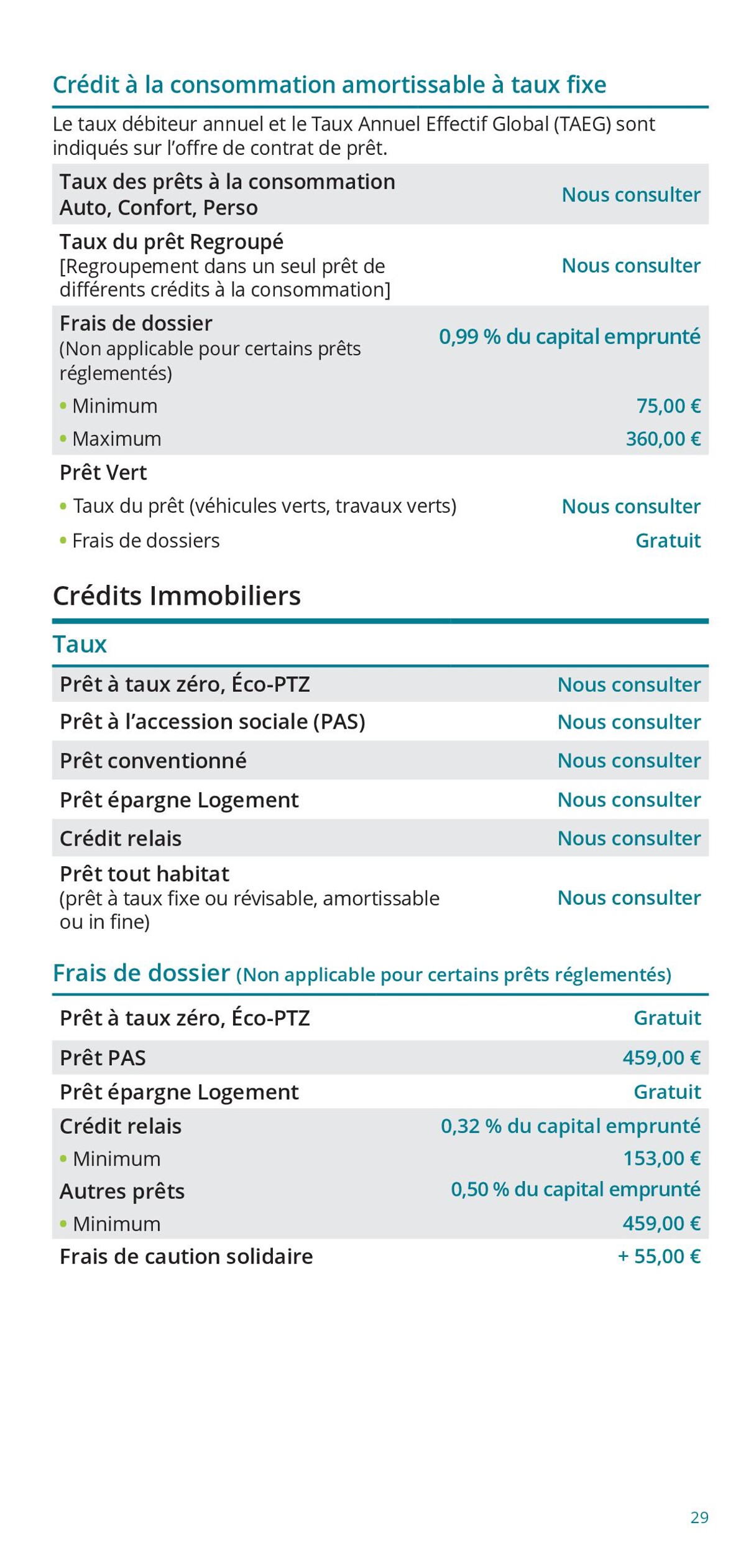 Catalogue Particuliers / Vos Tarifs au Quotidien, page 00029