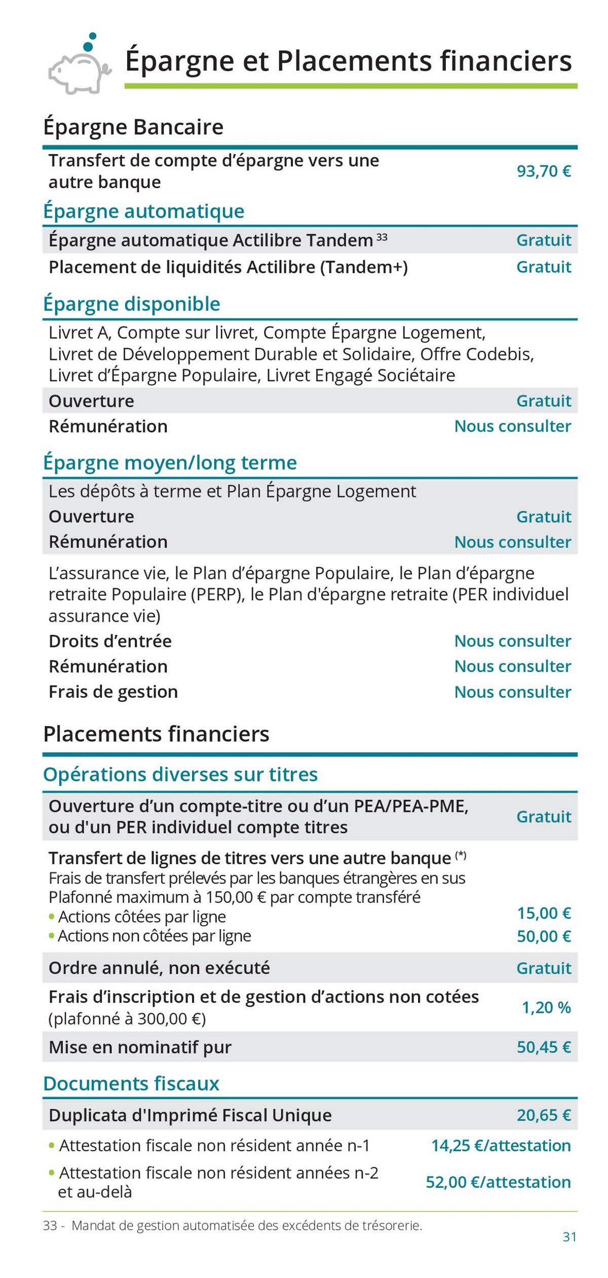 Catalogue Particuliers / Vos Tarifs au Quotidien, page 00031