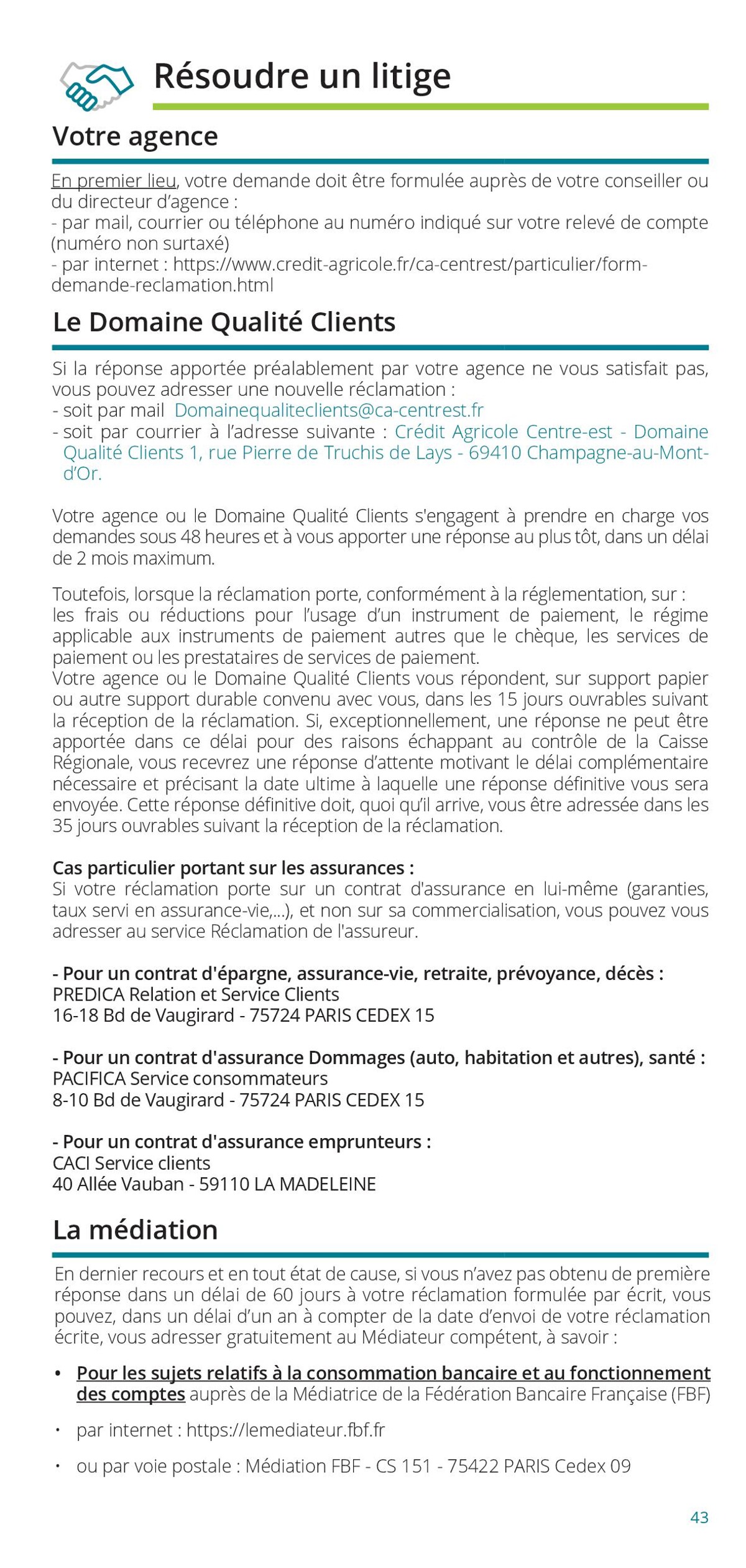 Catalogue Particuliers / Vos Tarifs au Quotidien, page 00043