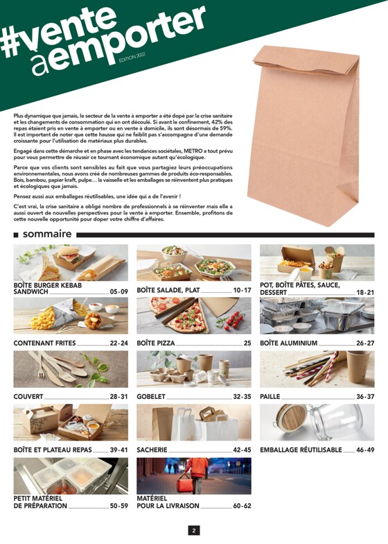 Catalogue Metro à Paris | Guide vente à emporter | 14/03/2023 - 31/12/2023