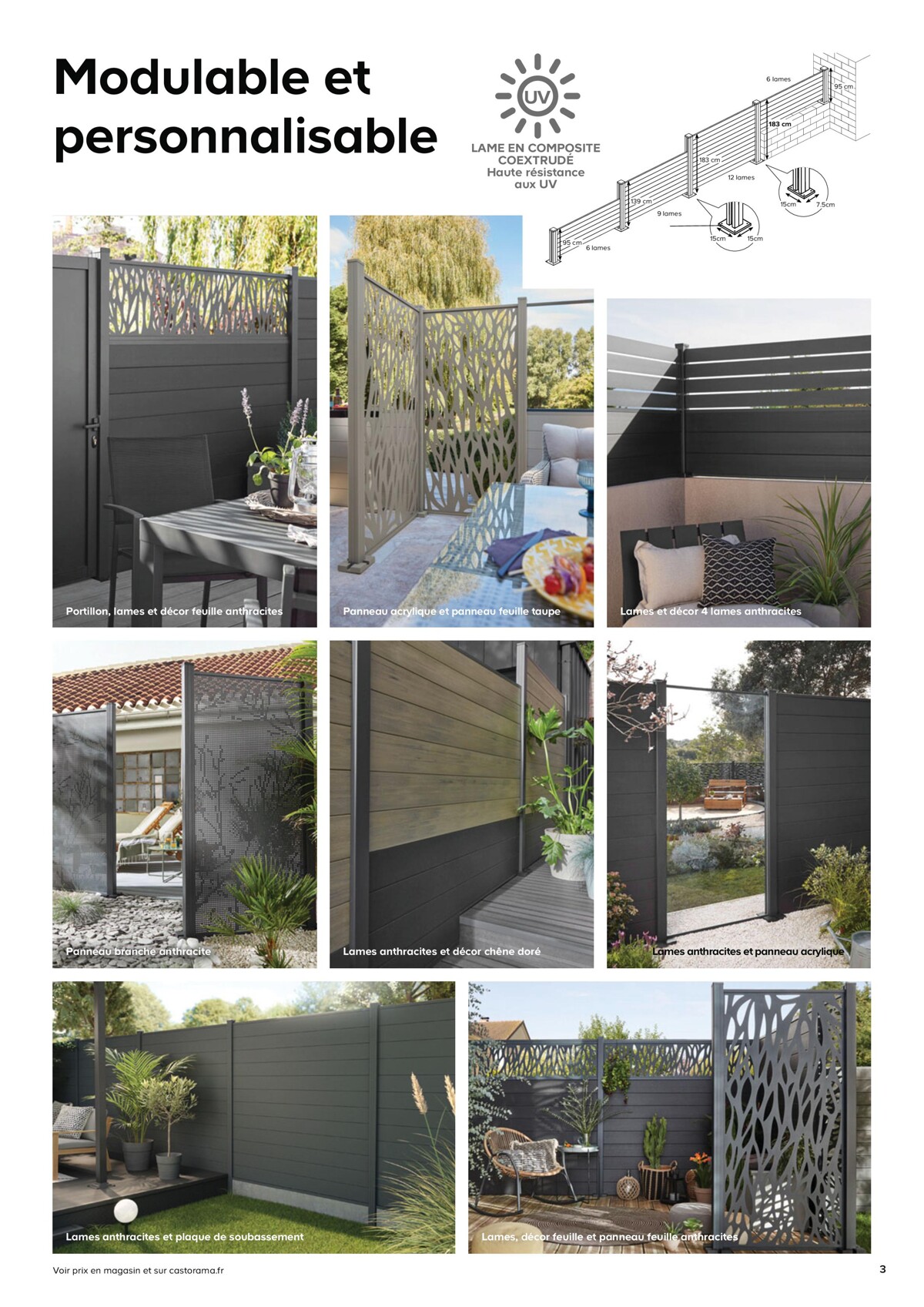 Catalogue Neva Terrasse et clôture avec système de pose facile, page 00003
