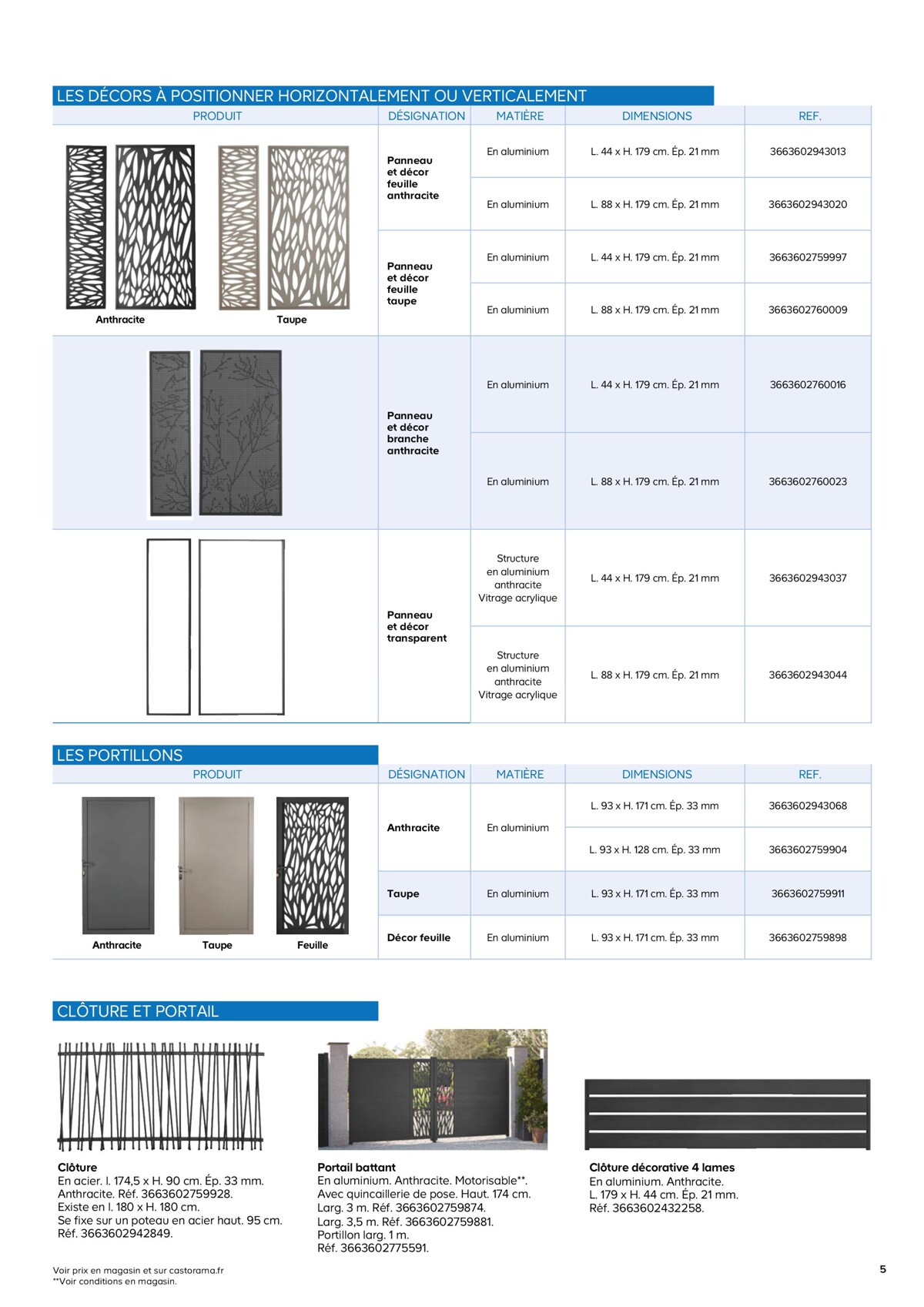 Catalogue Neva Terrasse et clôture avec système de pose facile, page 00005