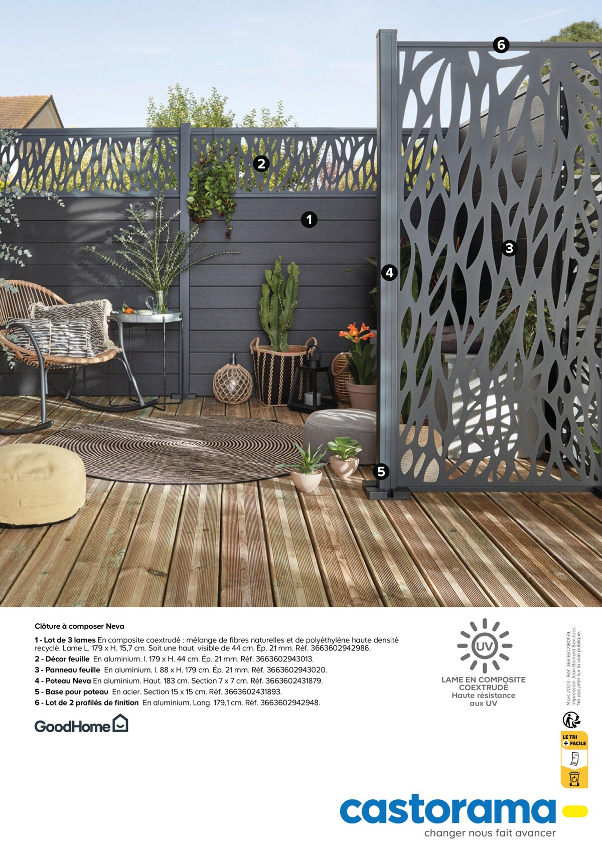 Catalogue Neva Terrasse et clôture avec système de pose facile, page 00012