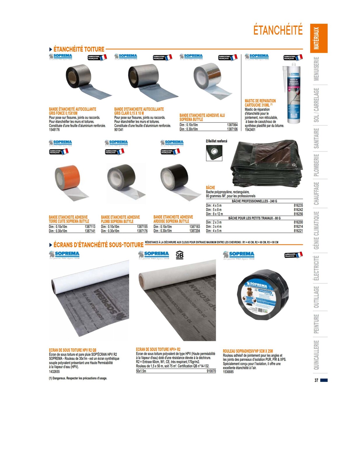 Catalogue Guide produits 2023 Bricoman, page 00037