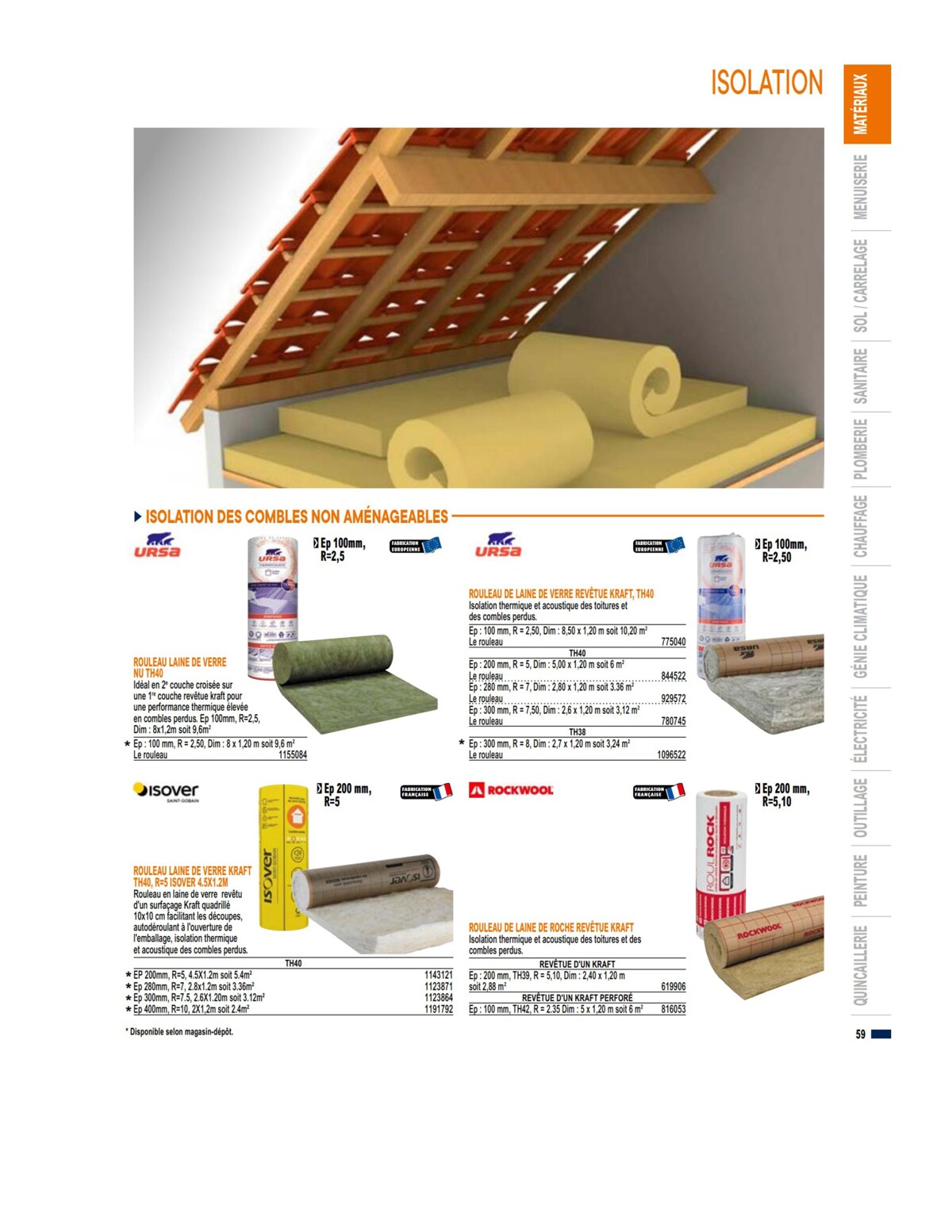 Catalogue Guide produits 2023 Bricoman, page 00059