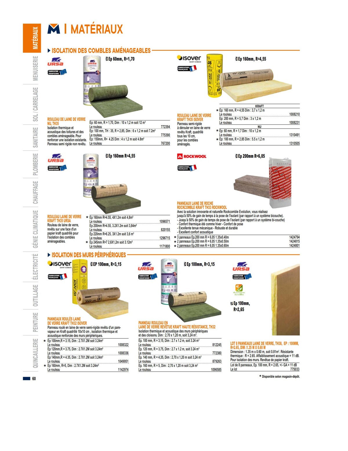 Catalogue Guide produits 2023 Bricoman, page 00060