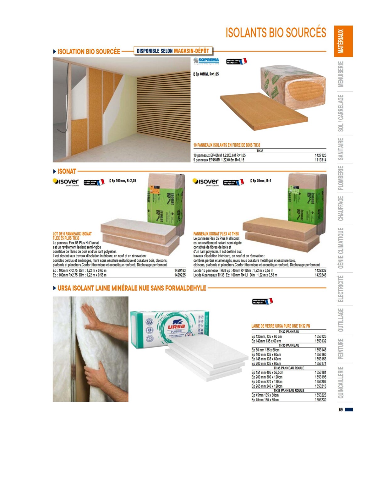 Catalogue Guide produits 2023 Bricoman, page 00069