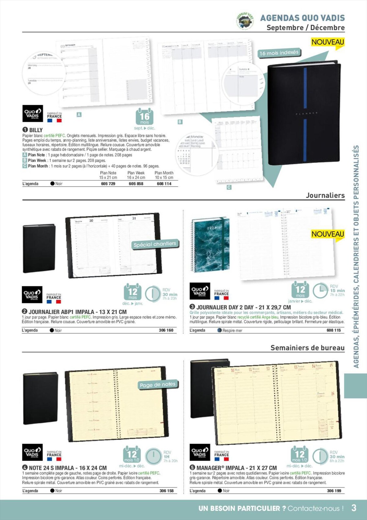 Catalogue AGENDAS 2024 ET TOUT DEVIENT PLUS CLAIR!, page 00003