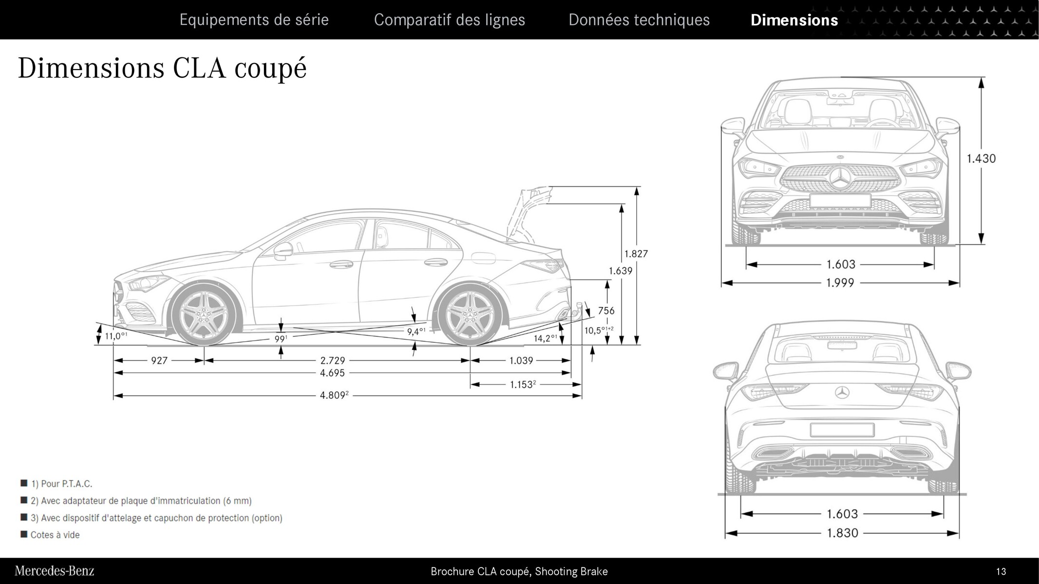 Catalogue CLA Coupe Shooting Brake 2023, page 00013