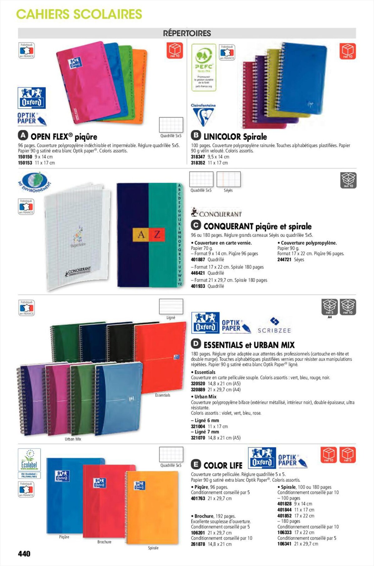 Catalogue Catalogue général Calipage 2023, page 00440