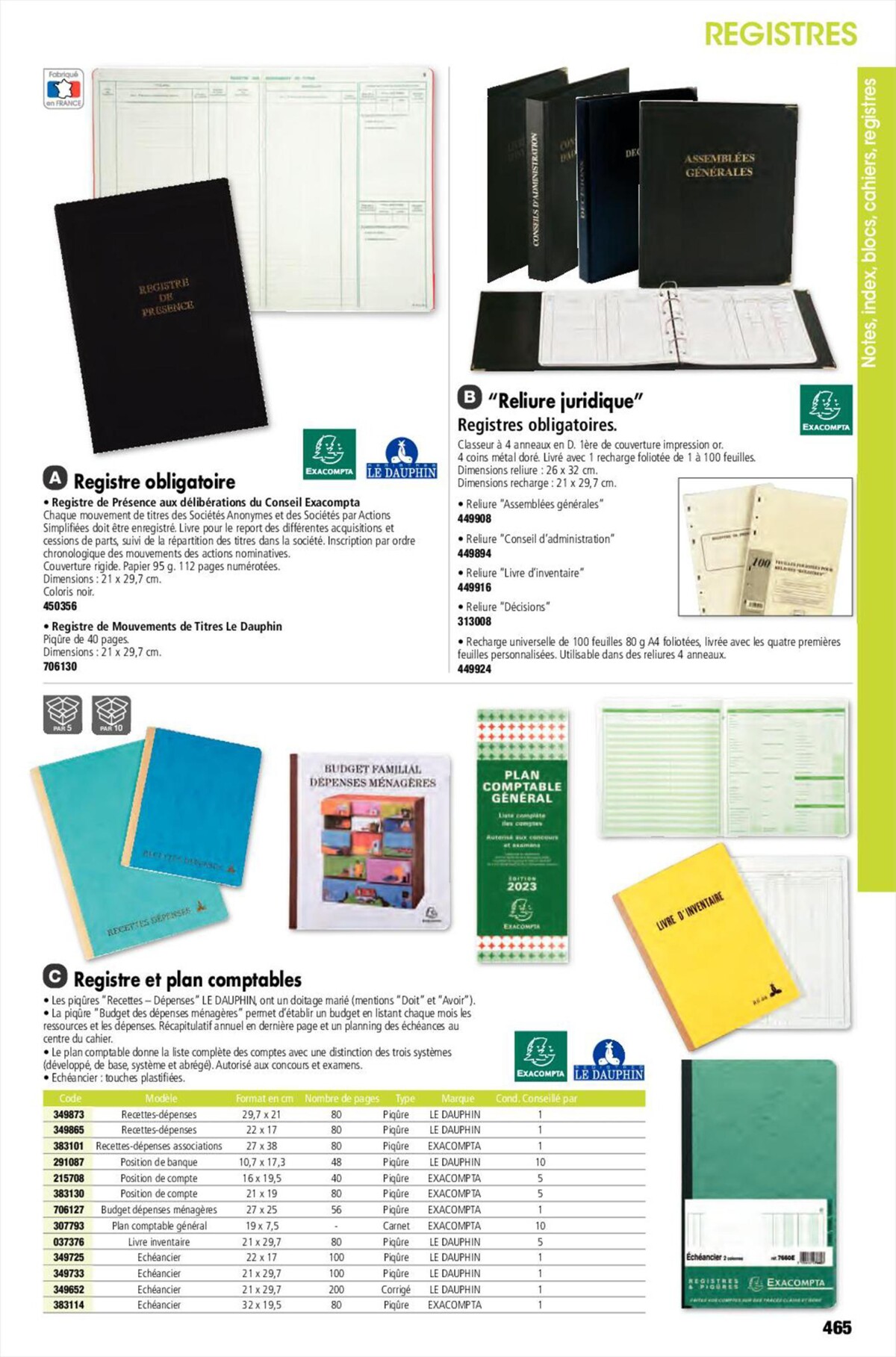 Catalogue Catalogue général Calipage 2023, page 00465