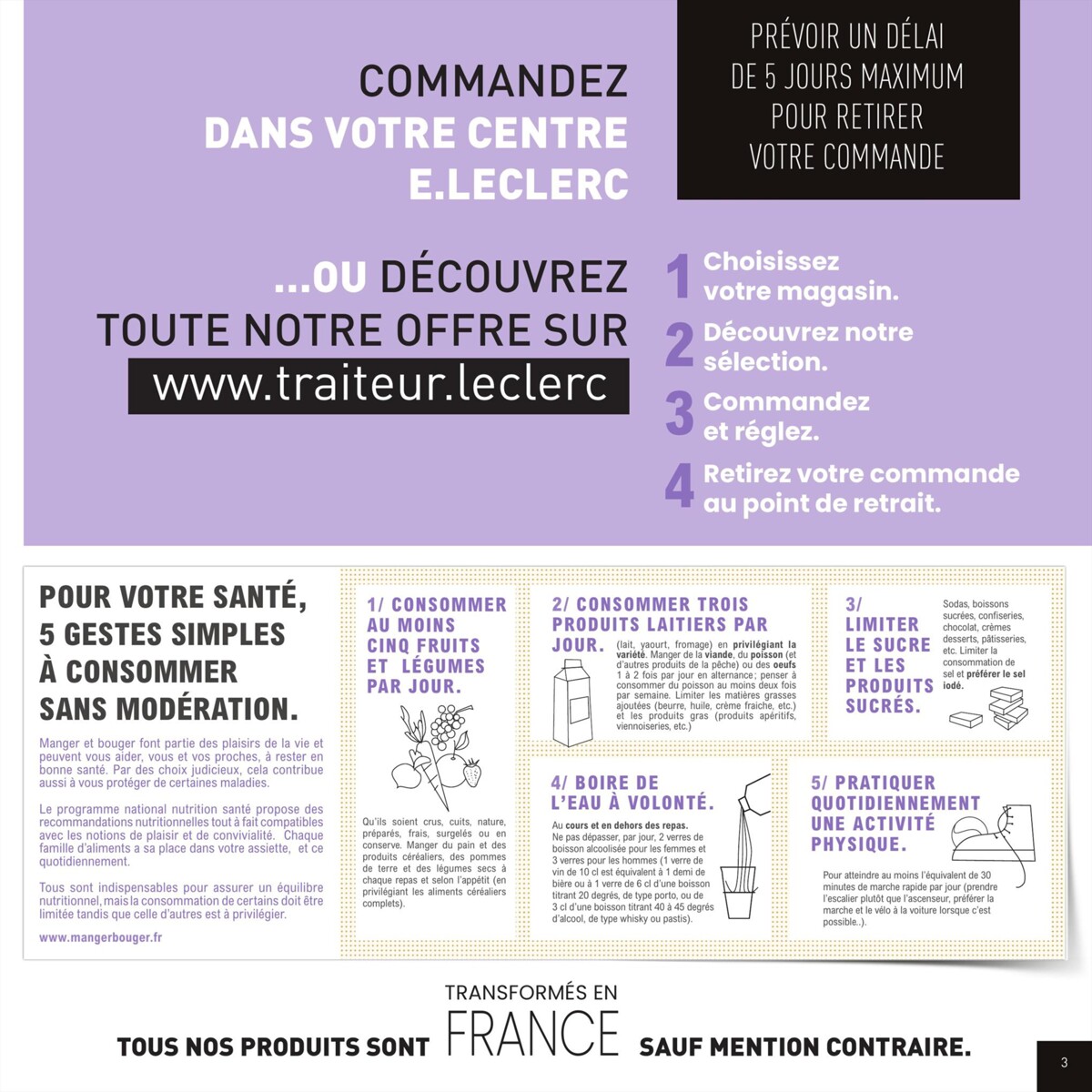 Catalogue La Carte Traiteur 2023/2024, page 00003