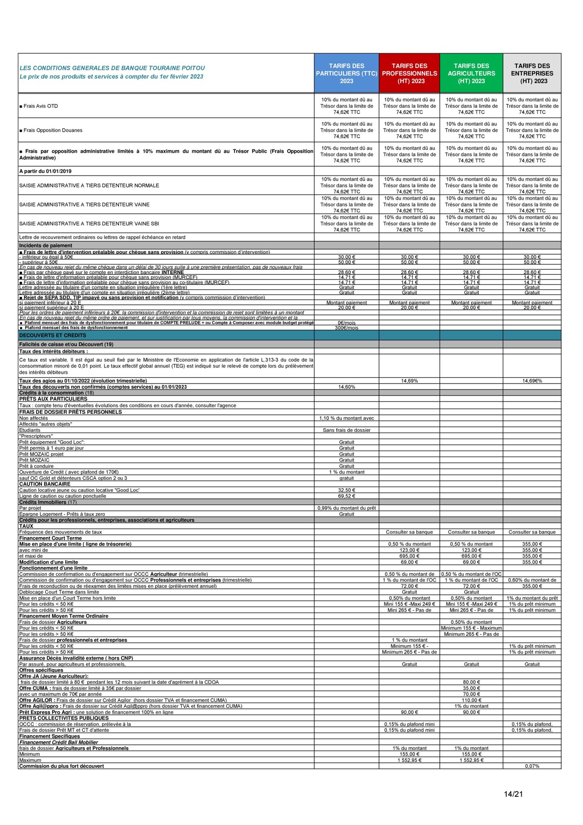 Catalogue Conditions Générales, page 00014