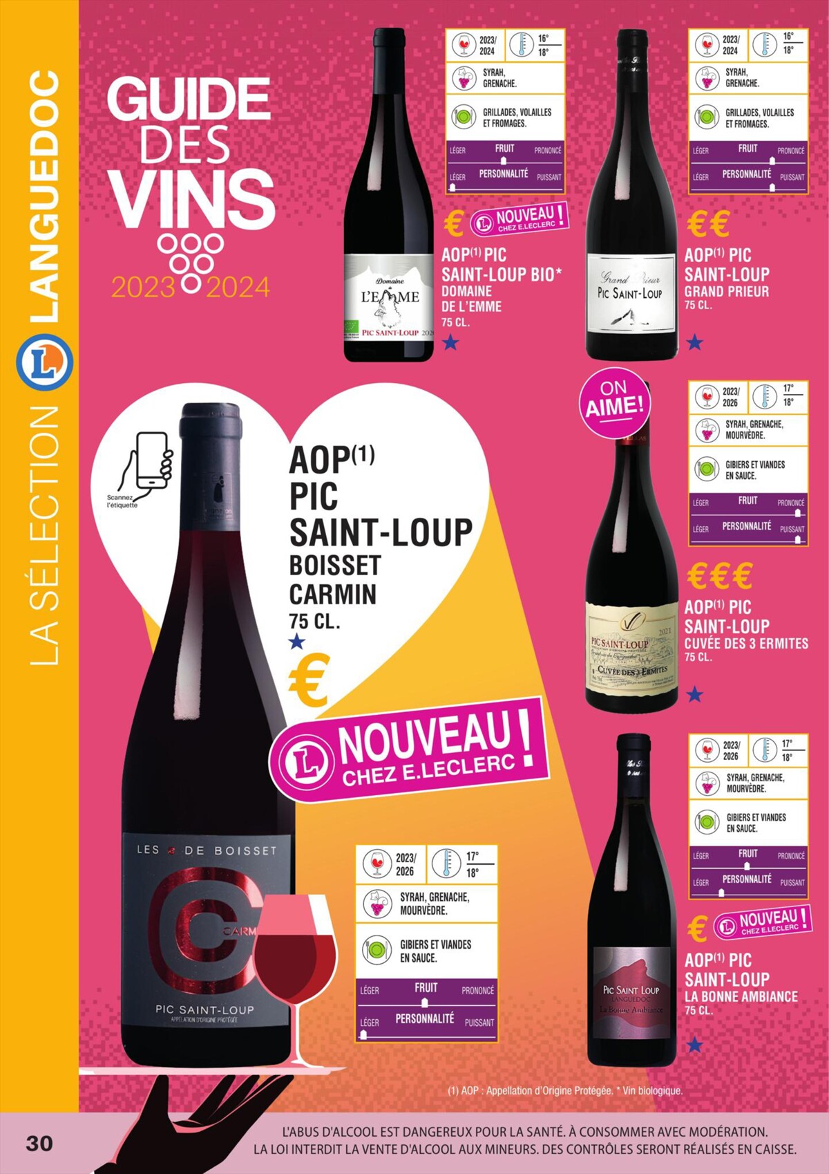 Catalogue GUIDE DES VINS SELECTION 2023/2024, page 00030