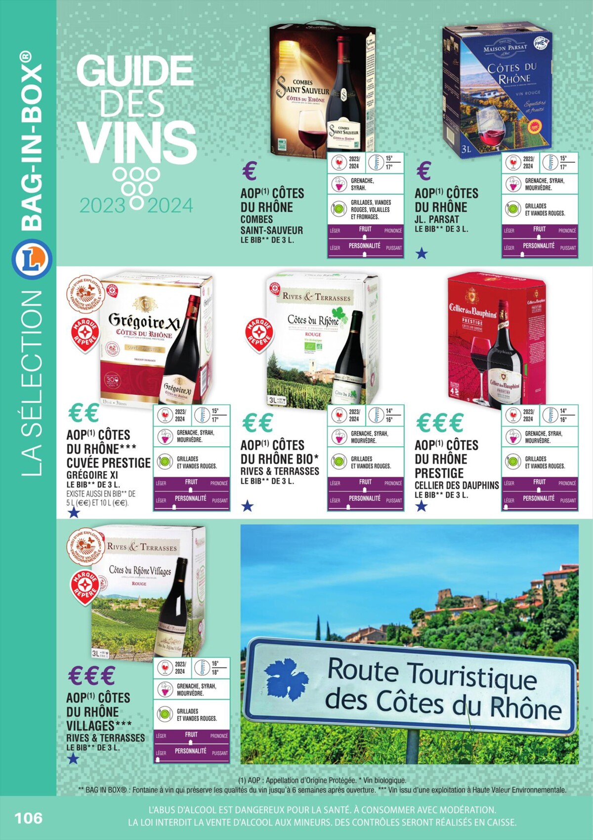 Catalogue GUIDE DES VINS SELECTION 2023/2024, page 00106