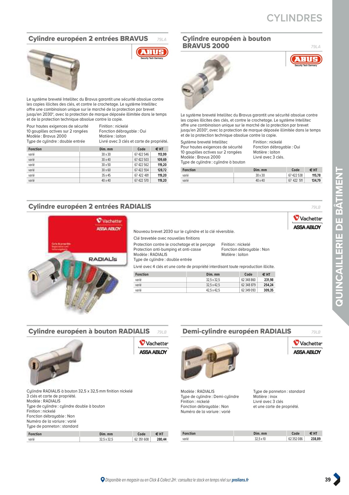 Catalogue PRO&DISPO L'OFFRE 100% STOCK DE PROLIANS, page 00041