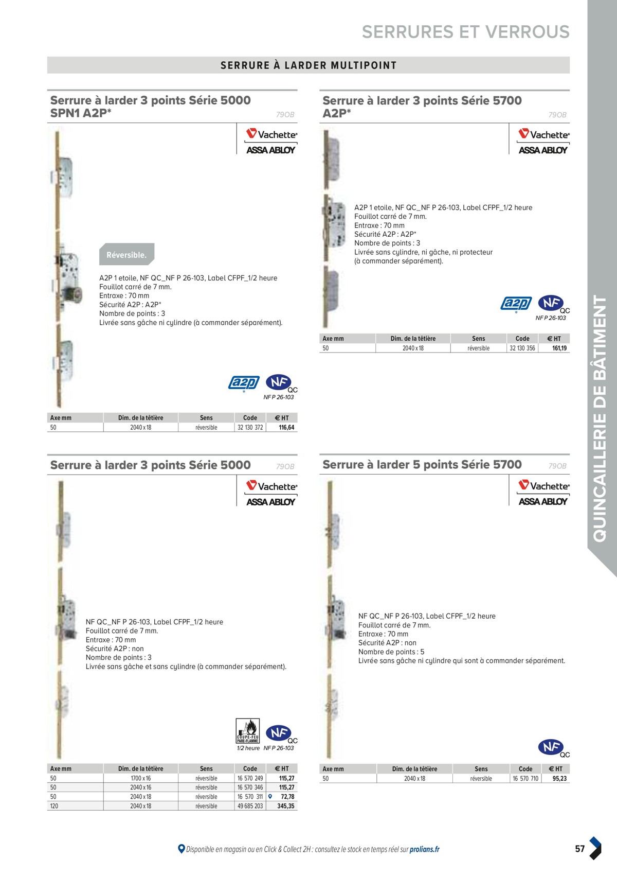 Catalogue PRO&DISPO L'OFFRE 100% STOCK DE PROLIANS, page 00059