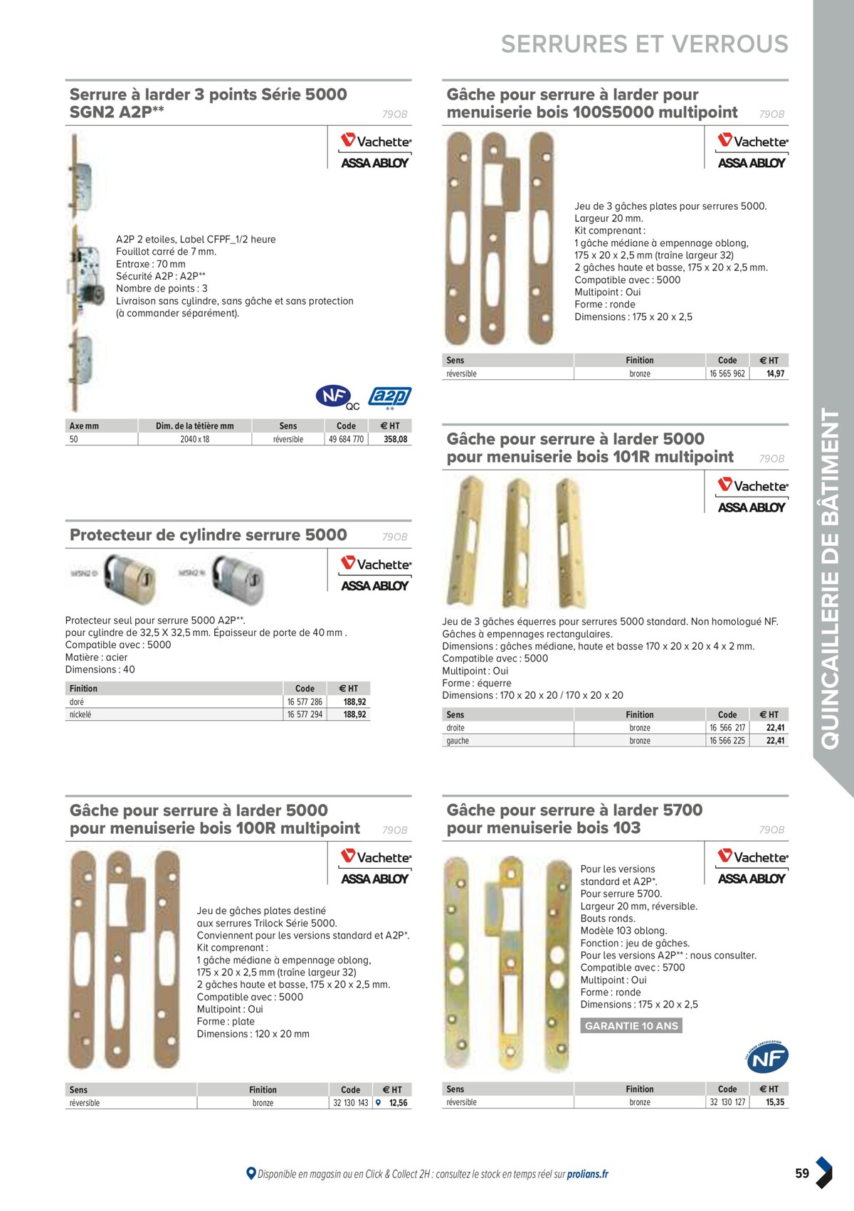 Catalogue PRO&DISPO L'OFFRE 100% STOCK DE PROLIANS, page 00061