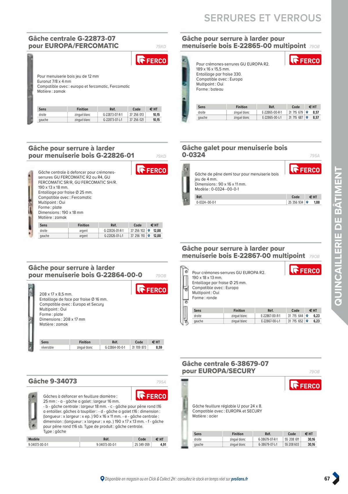 Catalogue PRO&DISPO L'OFFRE 100% STOCK DE PROLIANS, page 00069