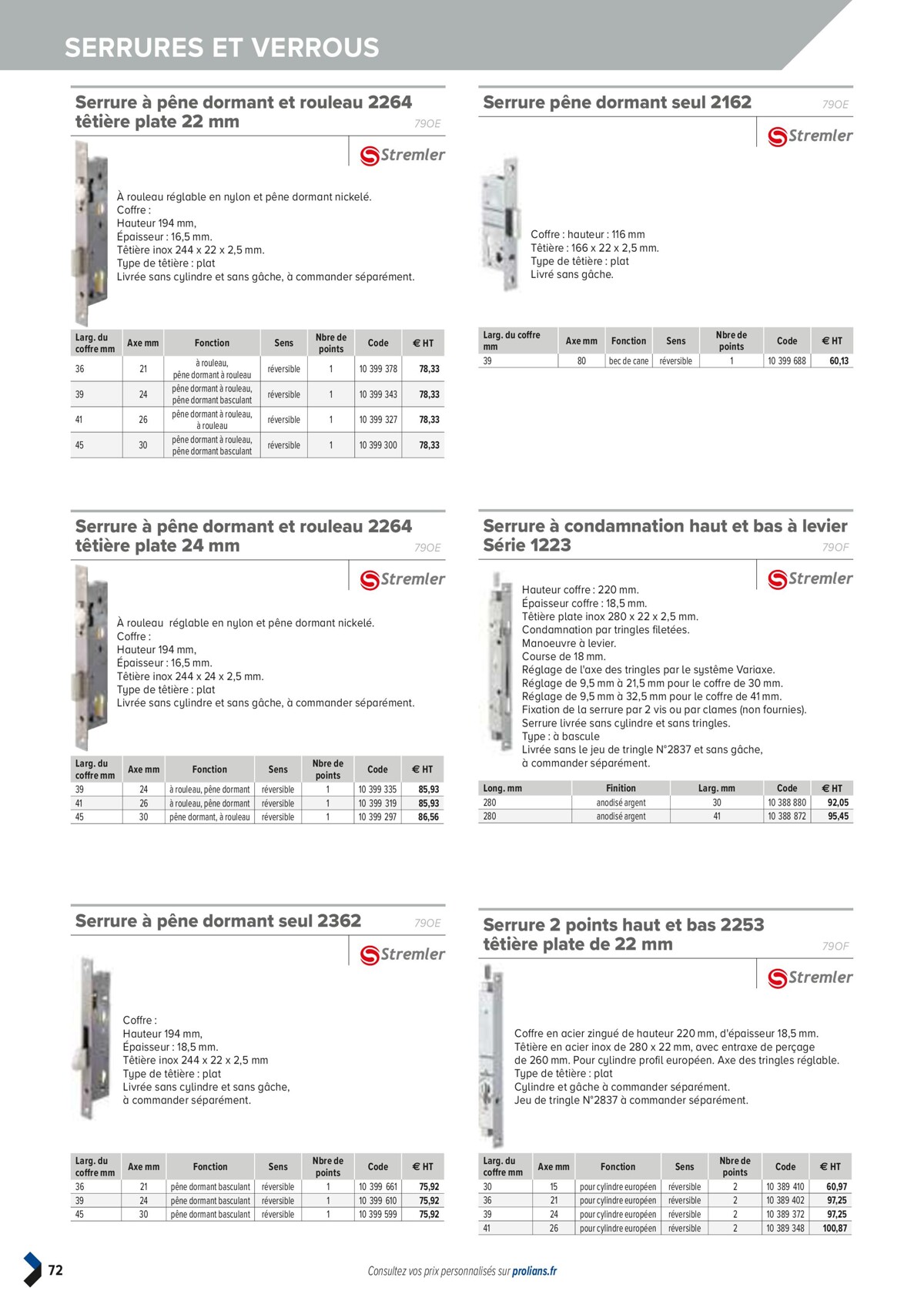 Catalogue PRO&DISPO L'OFFRE 100% STOCK DE PROLIANS, page 00074