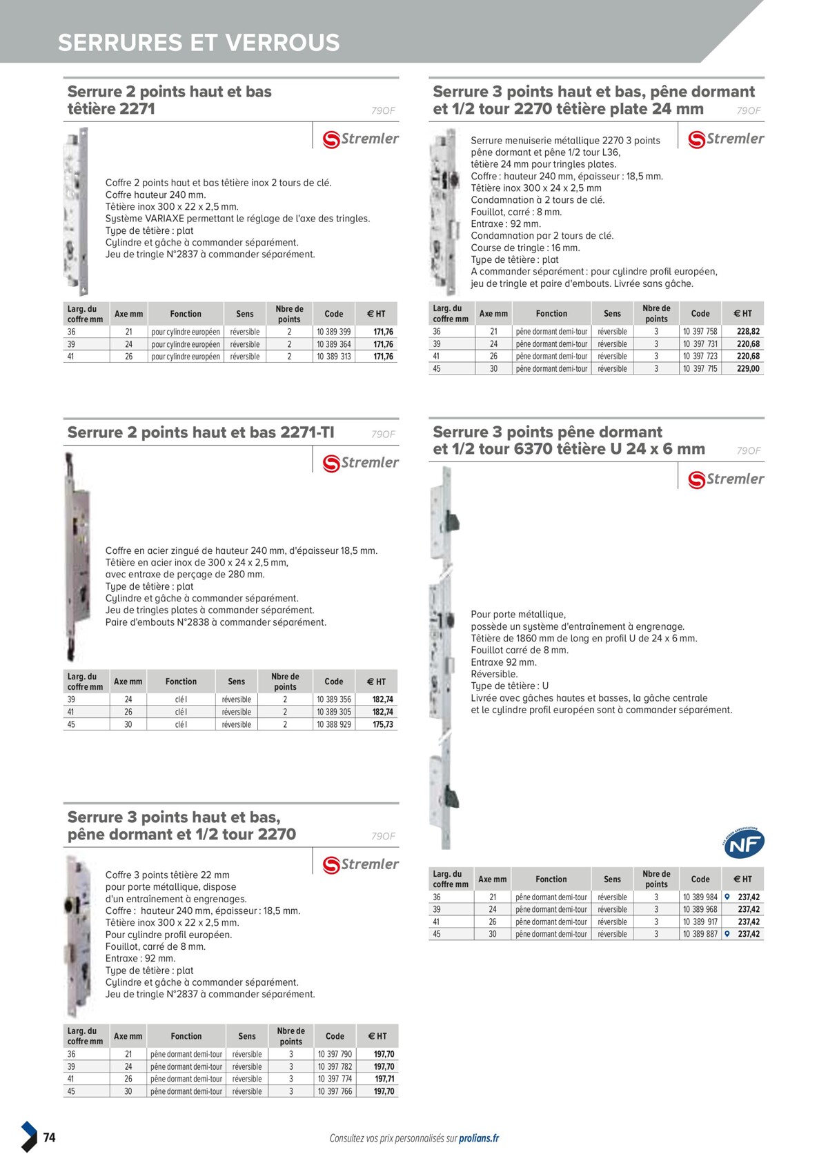 Catalogue PRO&DISPO L'OFFRE 100% STOCK DE PROLIANS, page 00076