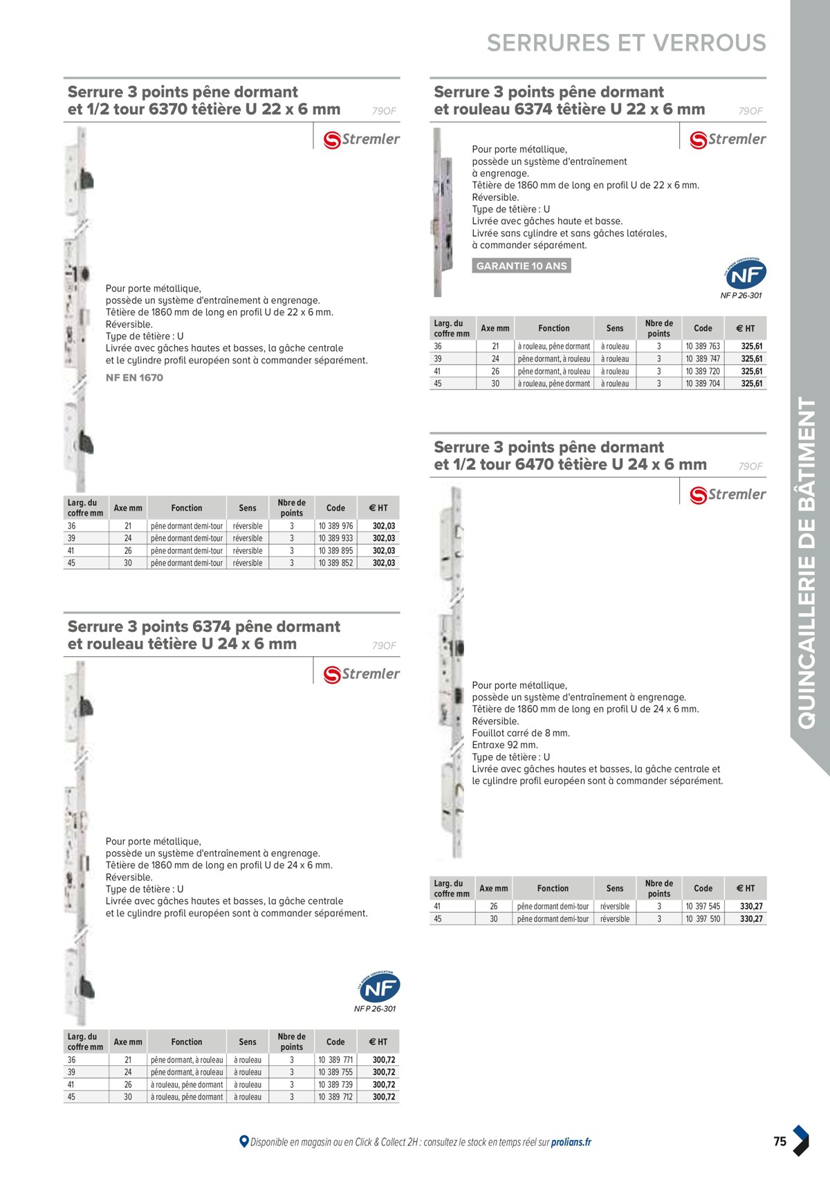 Catalogue PRO&DISPO L'OFFRE 100% STOCK DE PROLIANS, page 00077