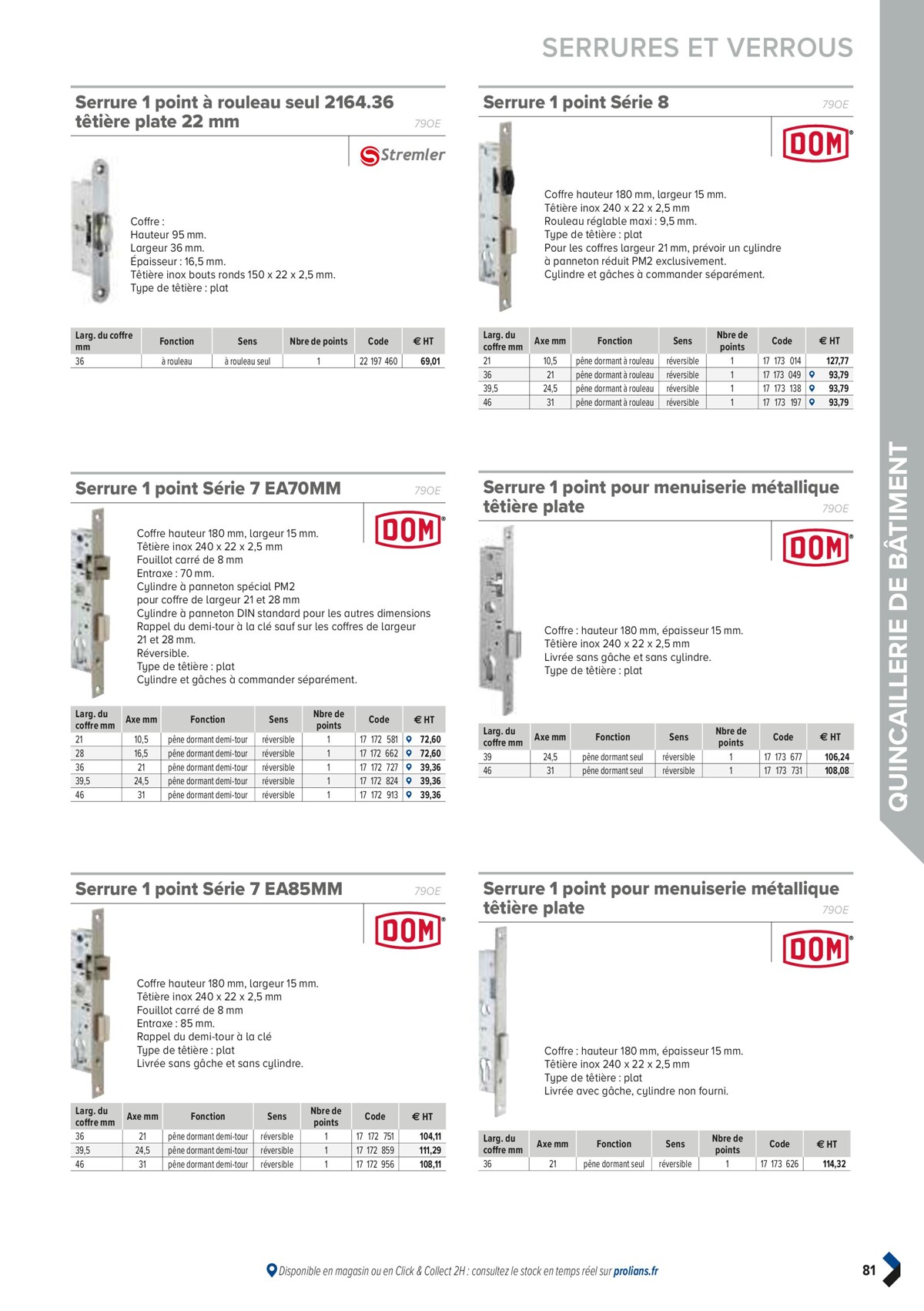 Catalogue PRO&DISPO L'OFFRE 100% STOCK DE PROLIANS, page 00083