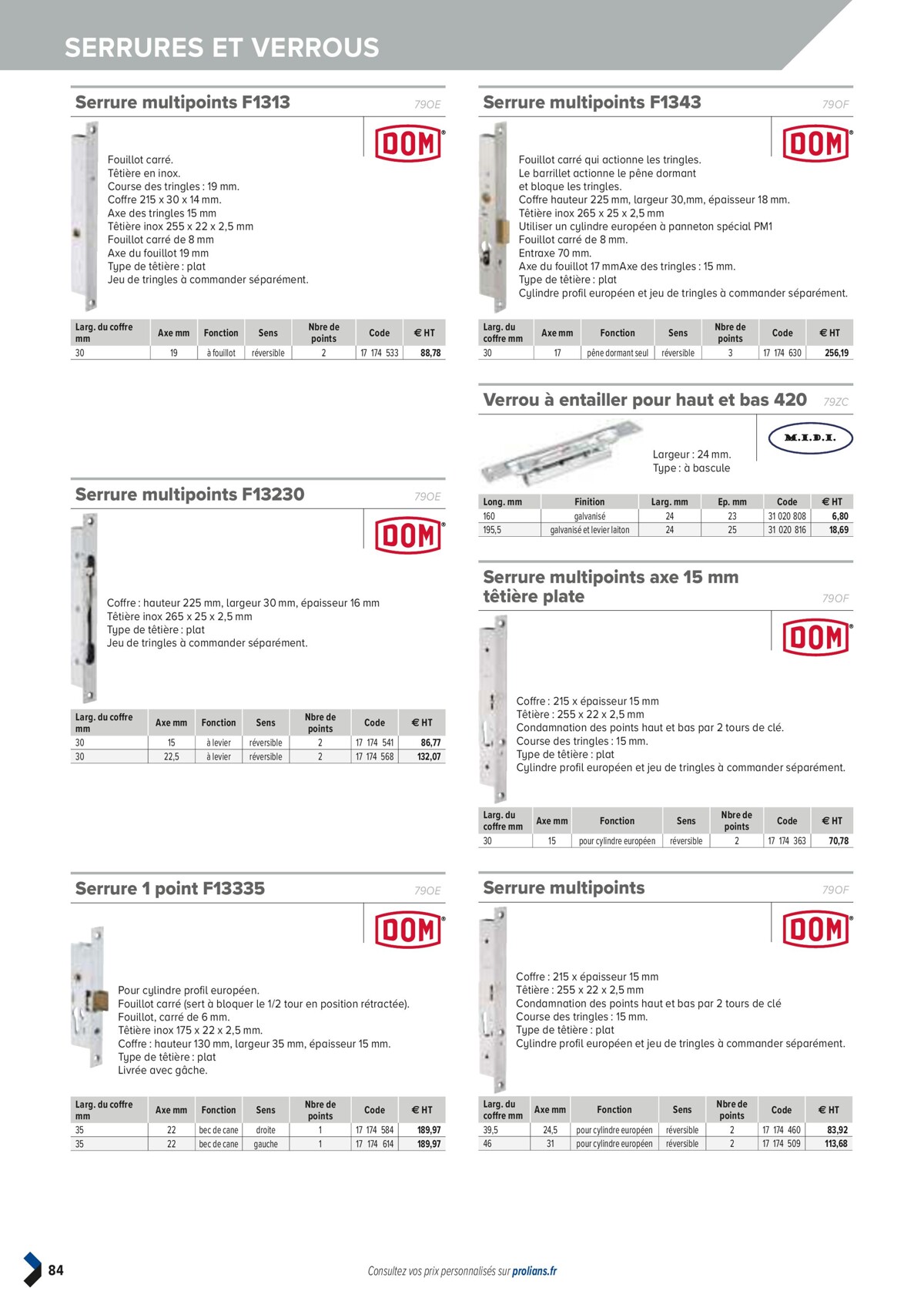 Catalogue PRO&DISPO L'OFFRE 100% STOCK DE PROLIANS, page 00086