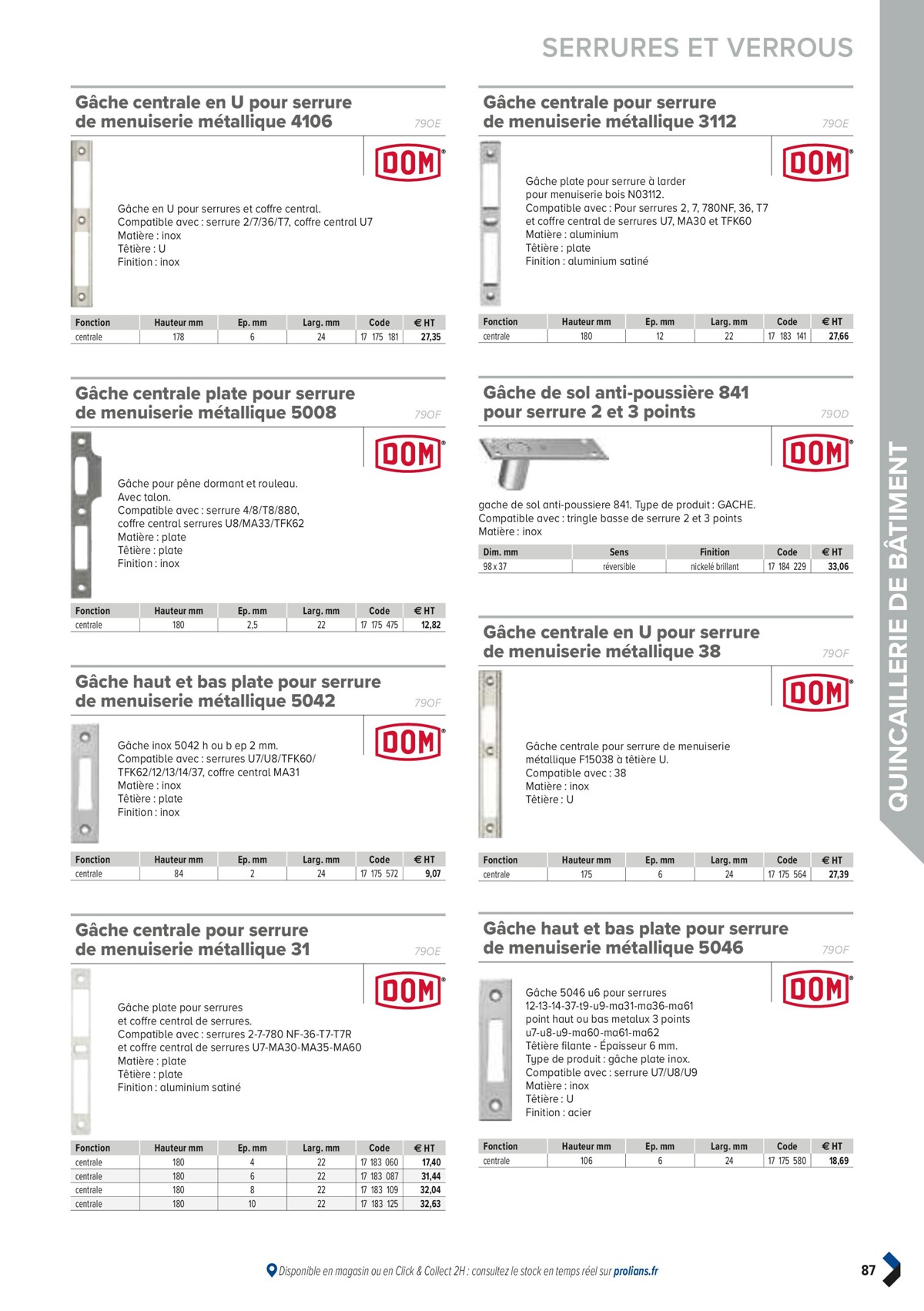 Catalogue PRO&DISPO L'OFFRE 100% STOCK DE PROLIANS, page 00089