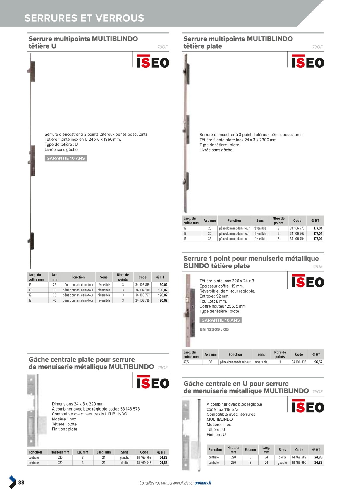 Catalogue PRO&DISPO L'OFFRE 100% STOCK DE PROLIANS, page 00090