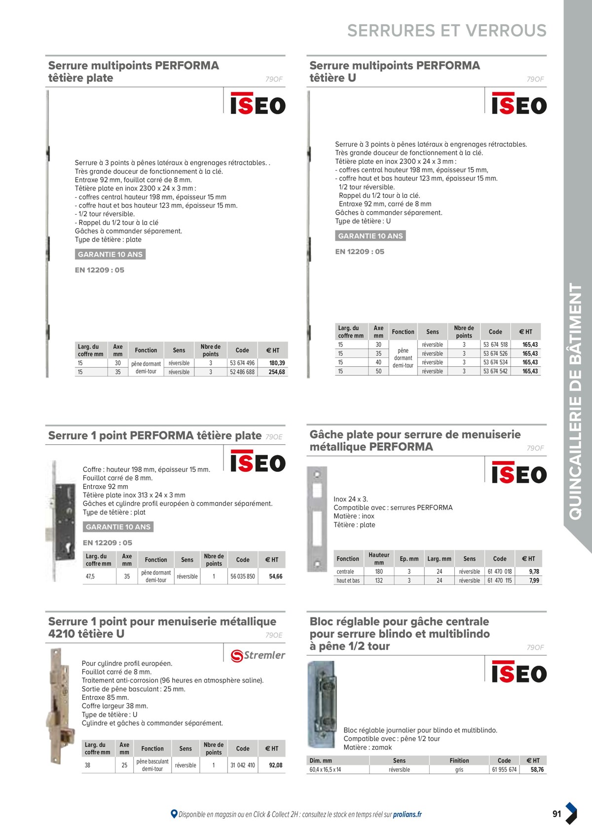 Catalogue PRO&DISPO L'OFFRE 100% STOCK DE PROLIANS, page 00093