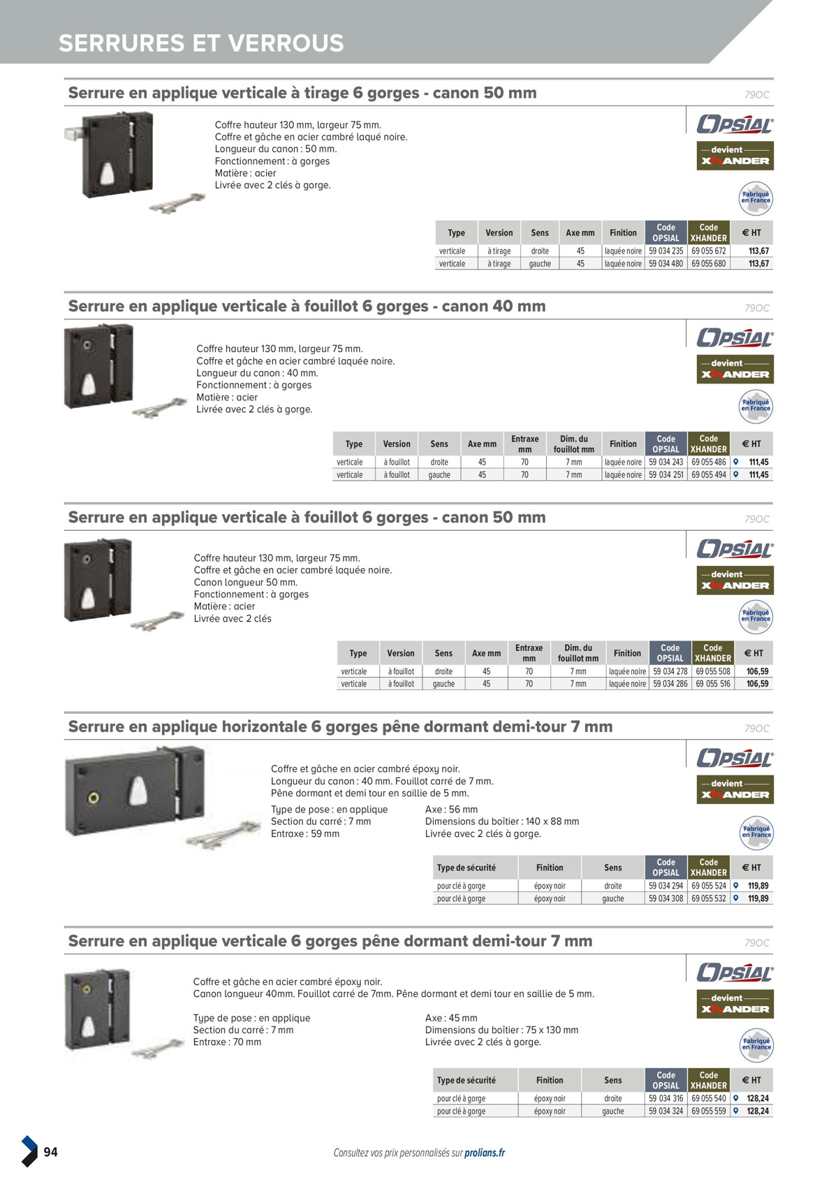 Catalogue PRO&DISPO L'OFFRE 100% STOCK DE PROLIANS, page 00096