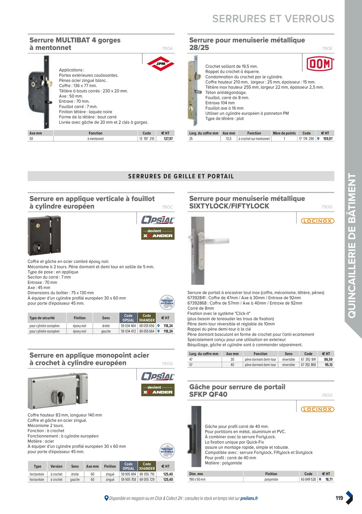 Catalogue PRO&DISPO L'OFFRE 100% STOCK DE PROLIANS, page 00121