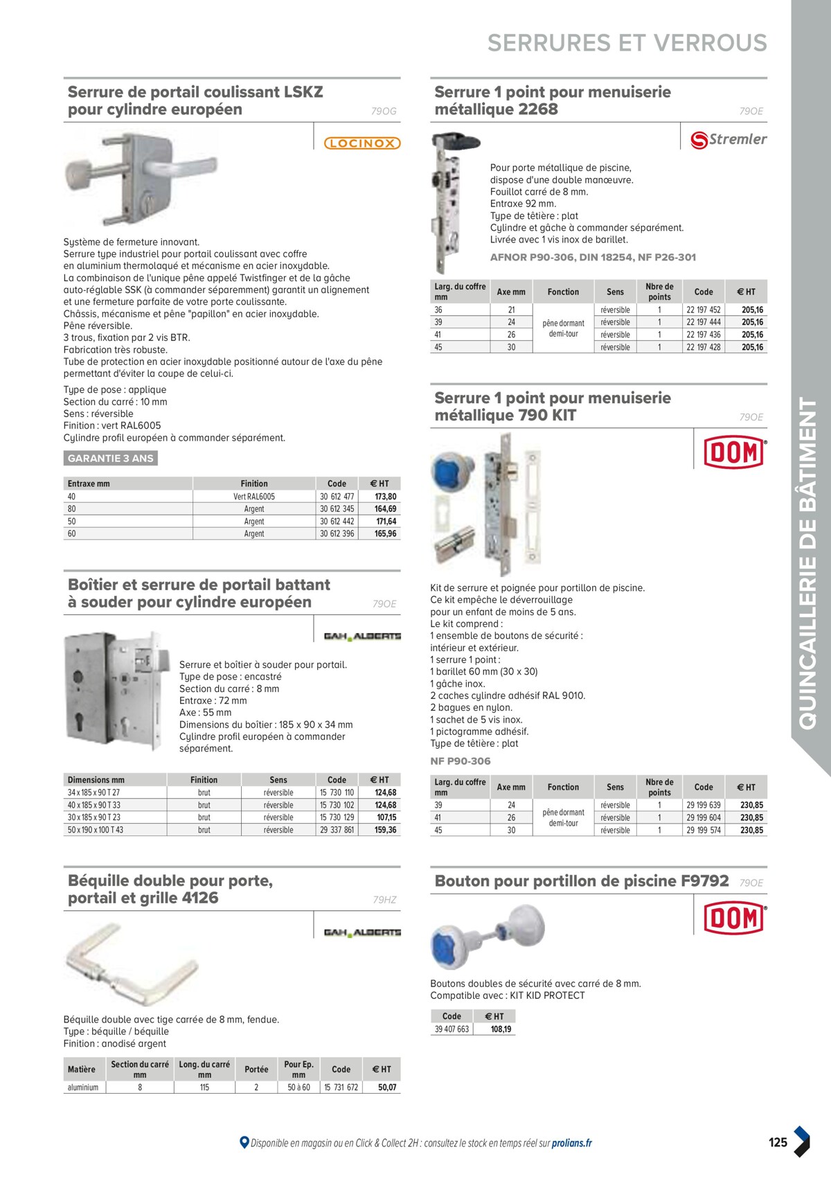 Catalogue PRO&DISPO L'OFFRE 100% STOCK DE PROLIANS, page 00127