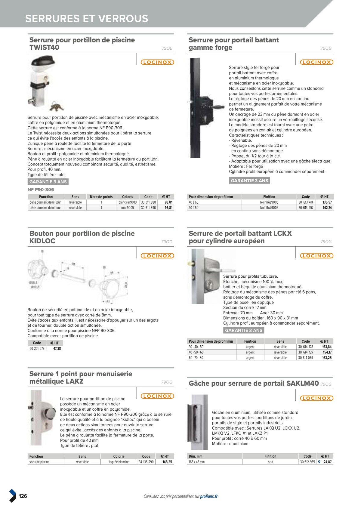 Catalogue PRO&DISPO L'OFFRE 100% STOCK DE PROLIANS, page 00128