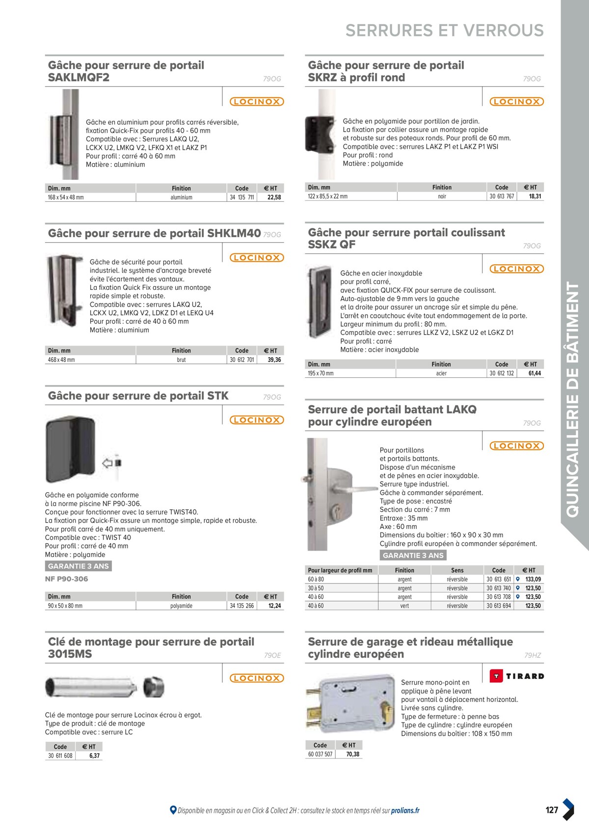 Catalogue PRO&DISPO L'OFFRE 100% STOCK DE PROLIANS, page 00129