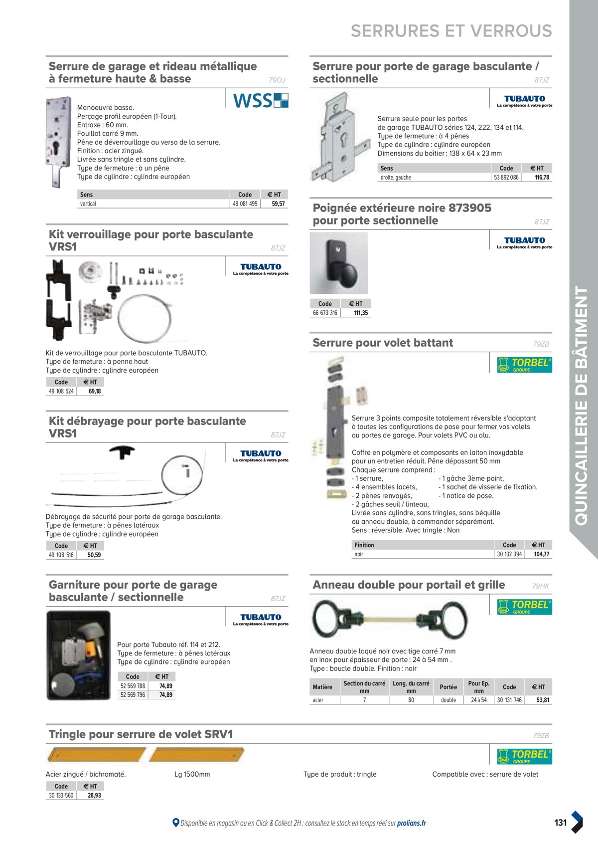 Catalogue PRO&DISPO L'OFFRE 100% STOCK DE PROLIANS, page 00133