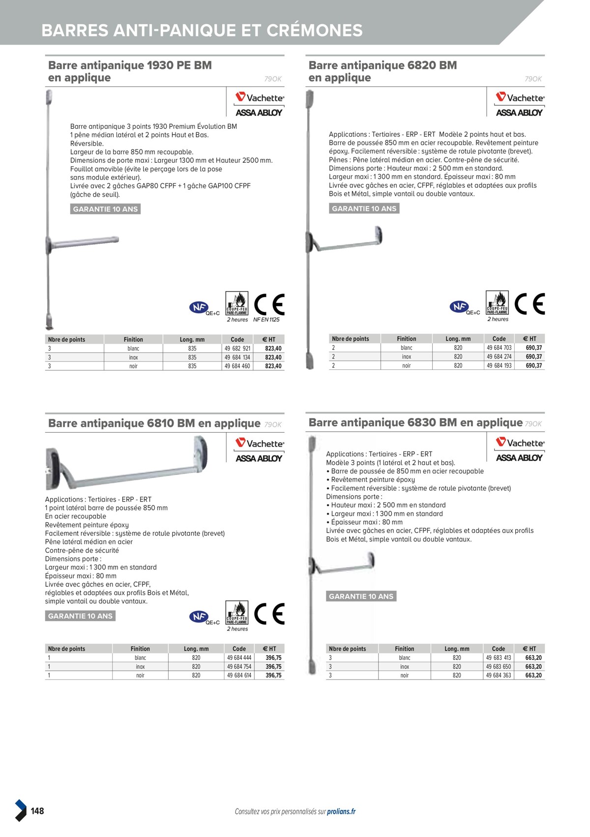 Catalogue PRO&DISPO L'OFFRE 100% STOCK DE PROLIANS, page 00150