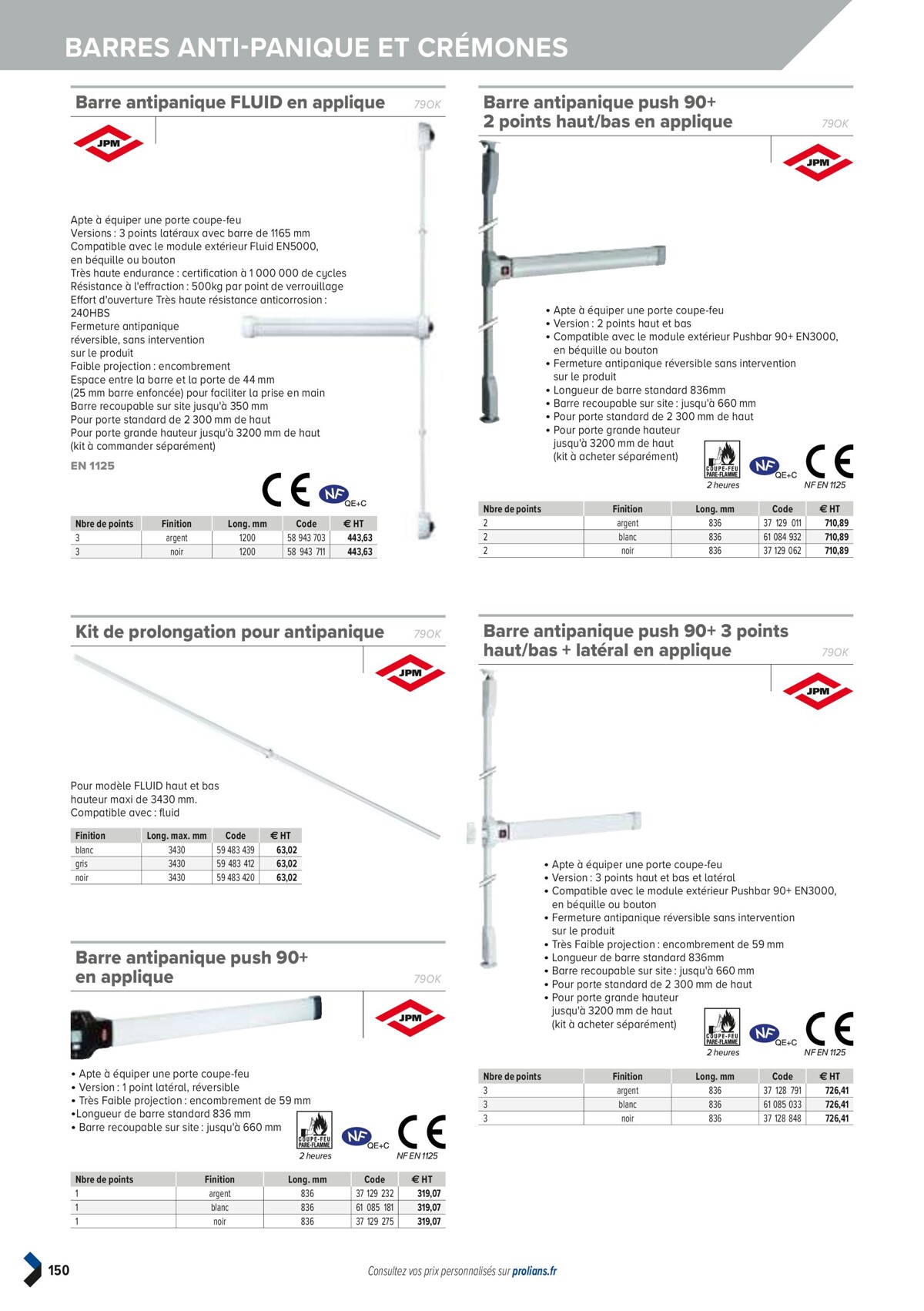 Catalogue PRO&DISPO L'OFFRE 100% STOCK DE PROLIANS, page 00152