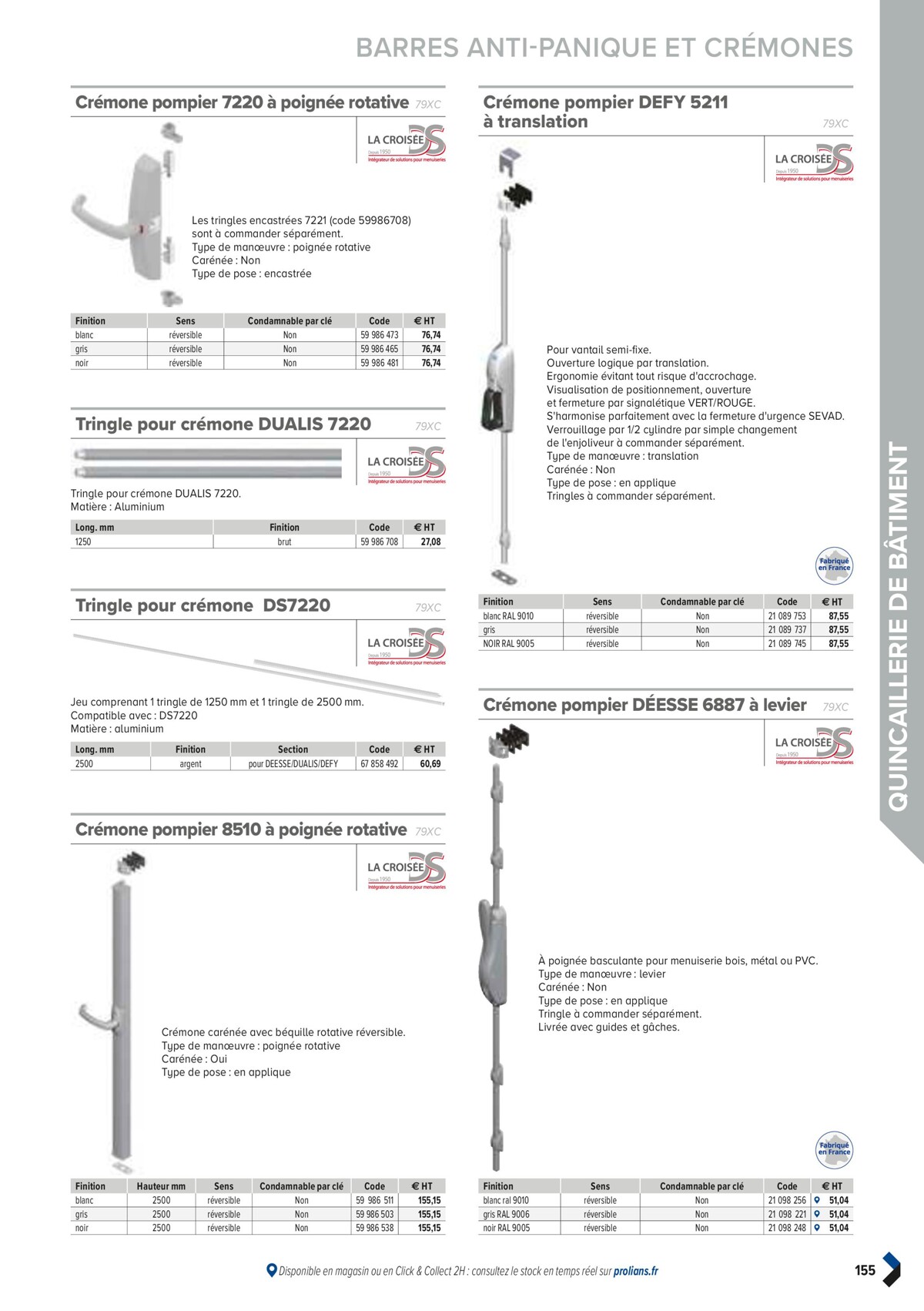 Catalogue PRO&DISPO L'OFFRE 100% STOCK DE PROLIANS, page 00157