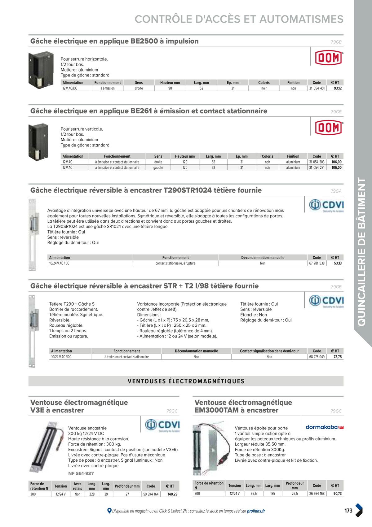 Catalogue PRO&DISPO L'OFFRE 100% STOCK DE PROLIANS, page 00175