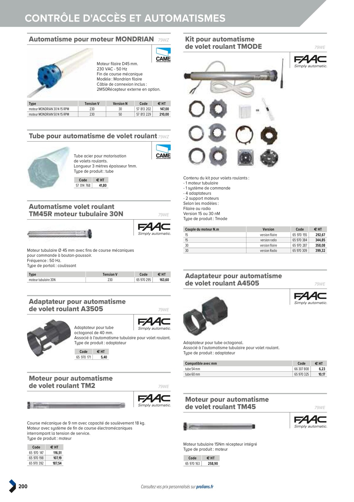 Catalogue PRO&DISPO L'OFFRE 100% STOCK DE PROLIANS, page 00202