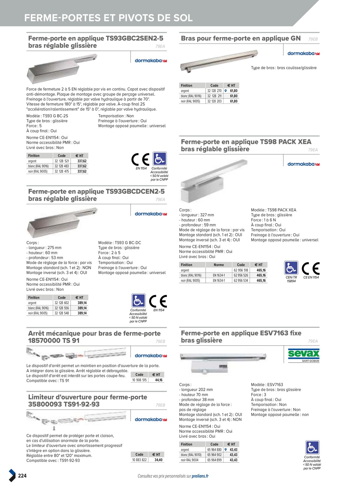 Catalogue PRO&DISPO L'OFFRE 100% STOCK DE PROLIANS, page 00226