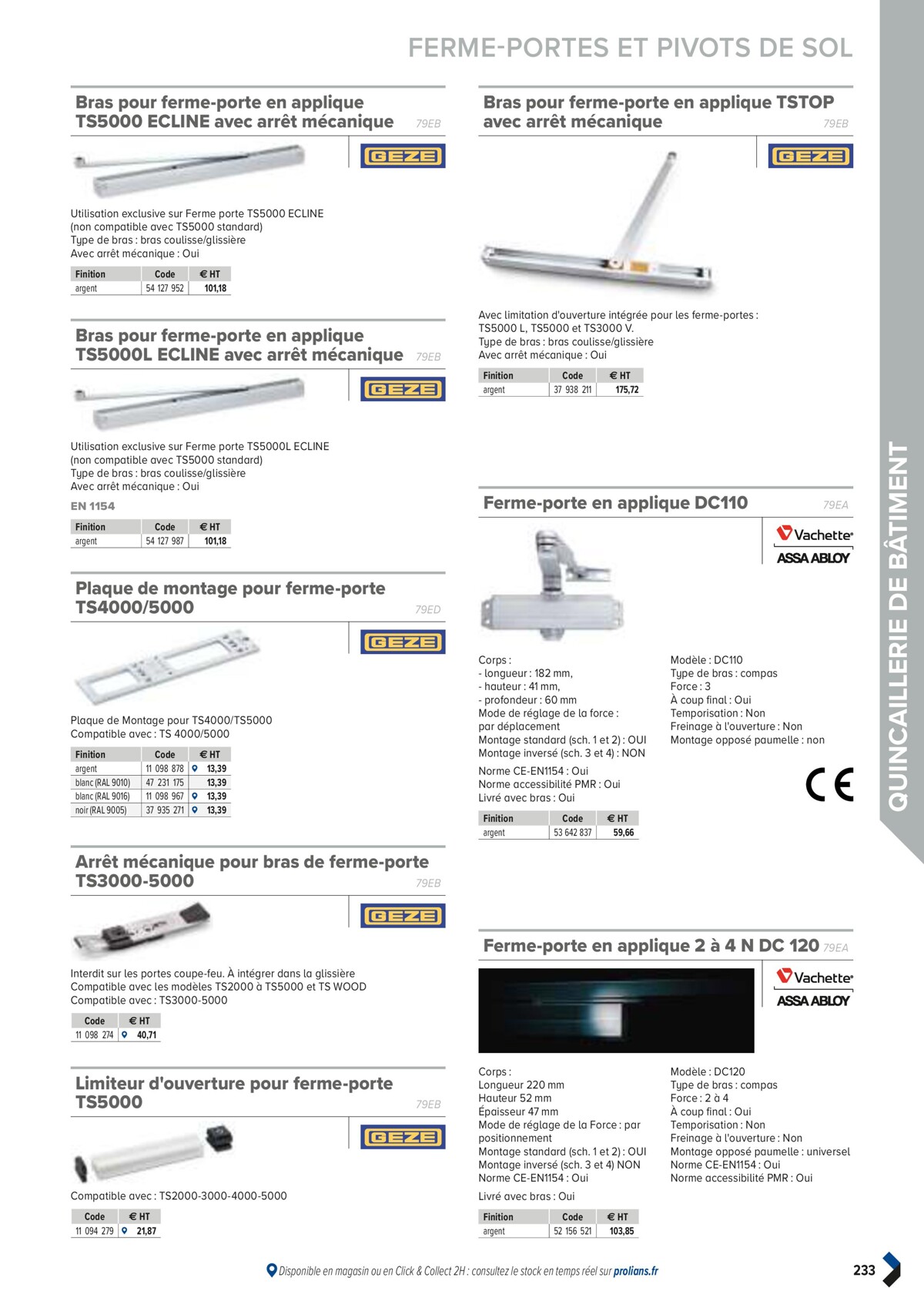 Catalogue PRO&DISPO L'OFFRE 100% STOCK DE PROLIANS, page 00235